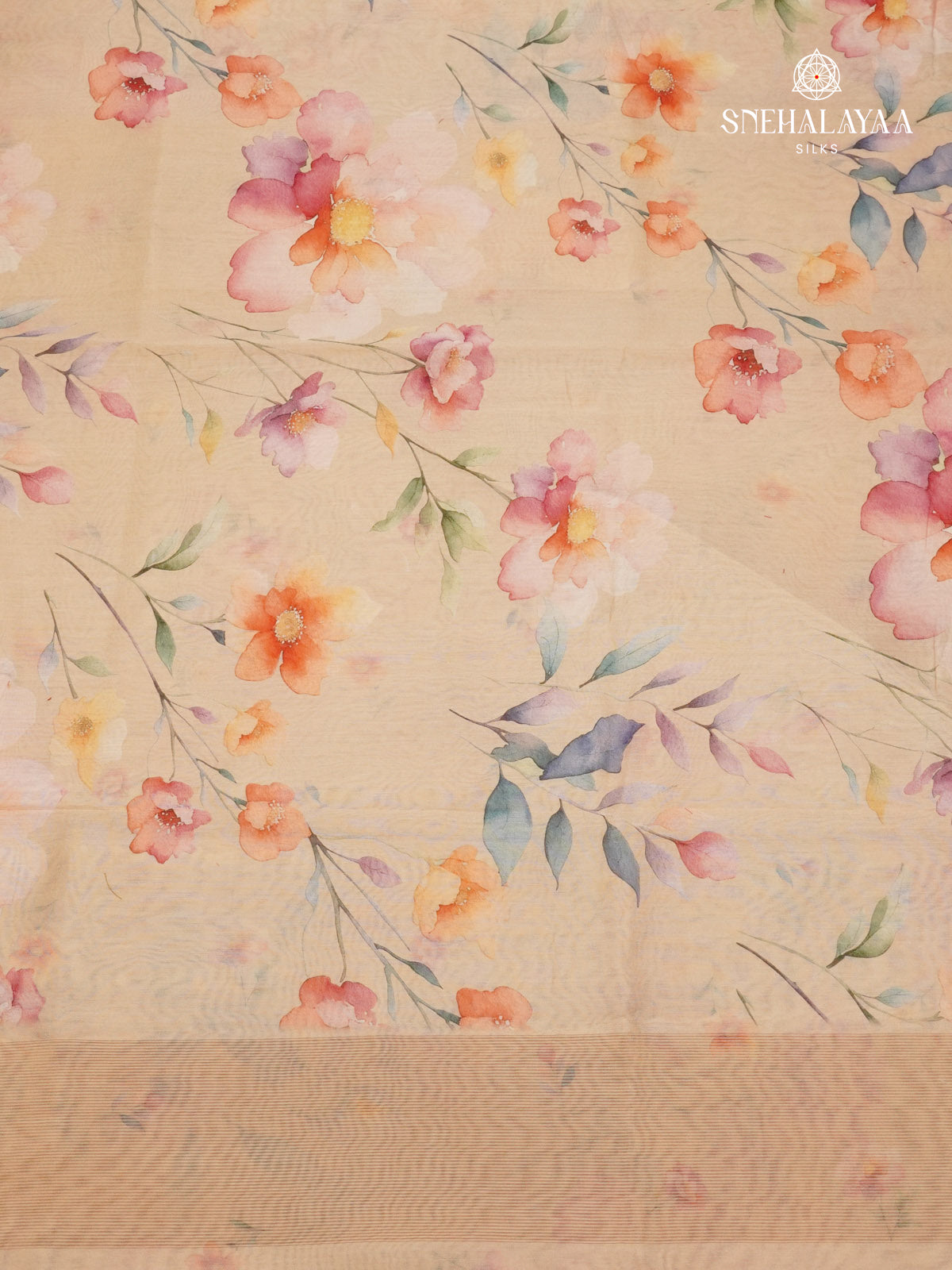 Pastel Pink Chanderi Saree