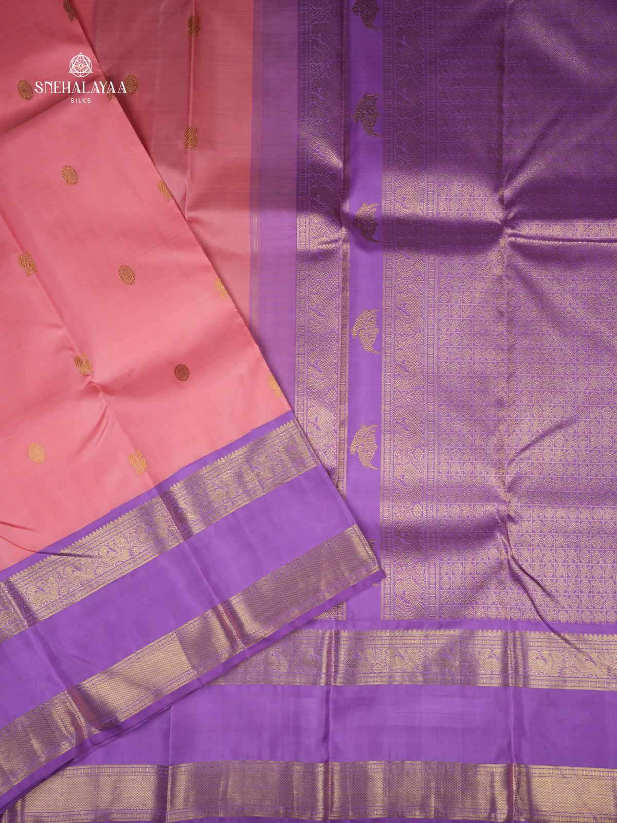Pale Pink Kanjivaram Silk Saree