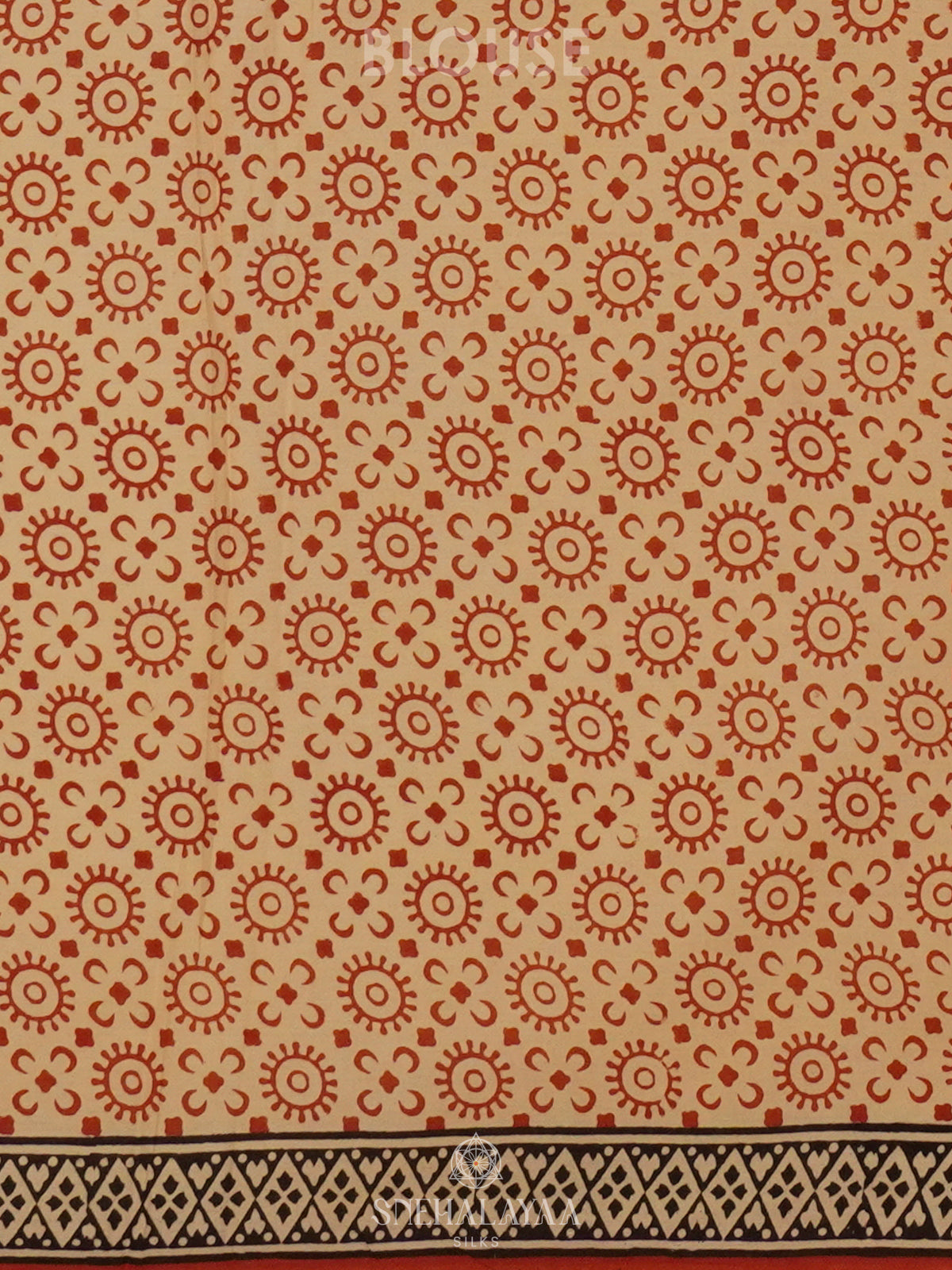 Maroon Jaipur Cotton Saree