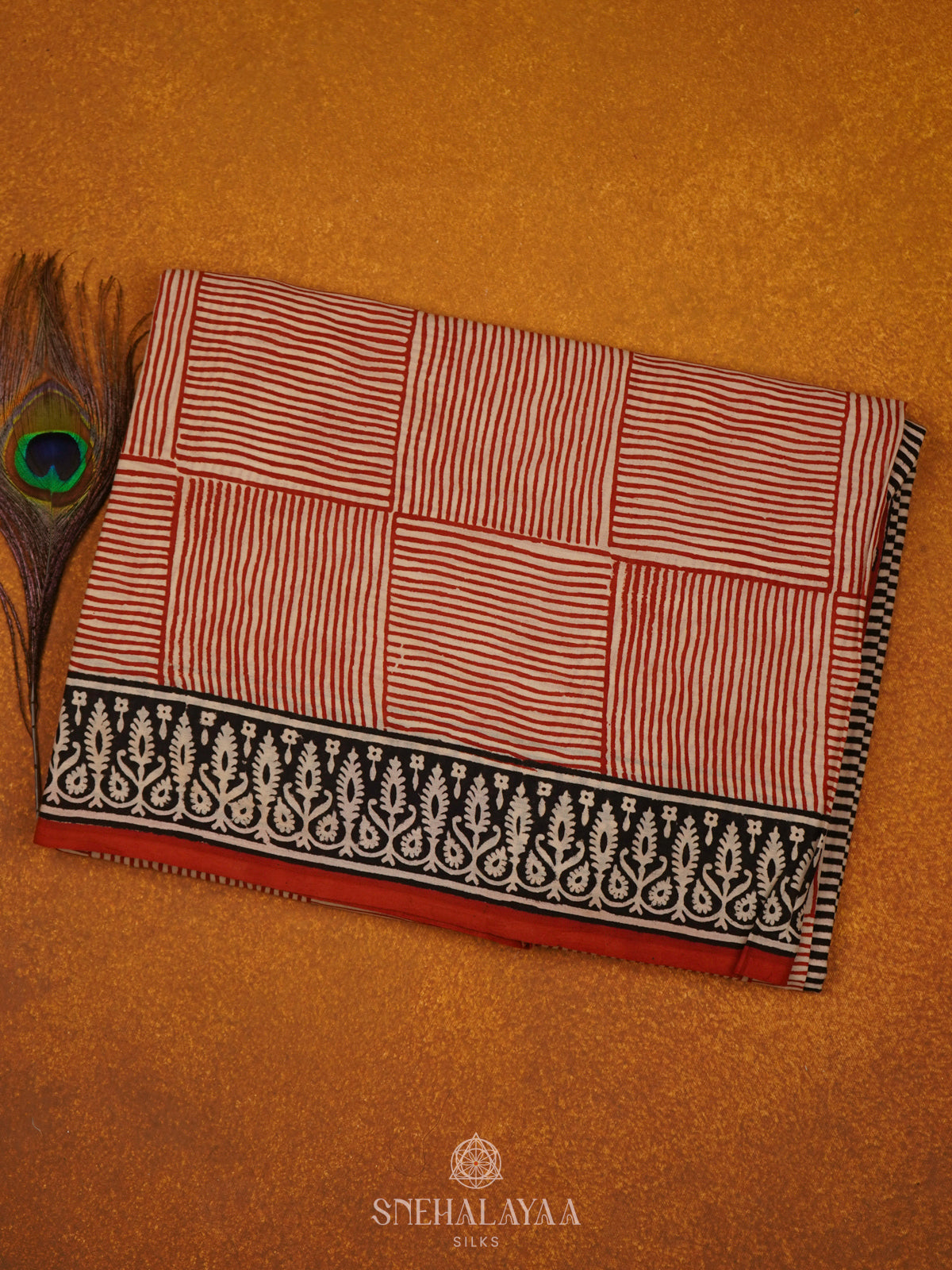 Off White Jaipur Cotton Saree