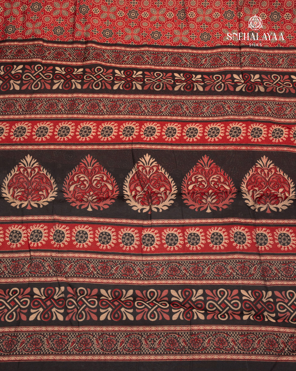 Maroon Dola Silk Saree