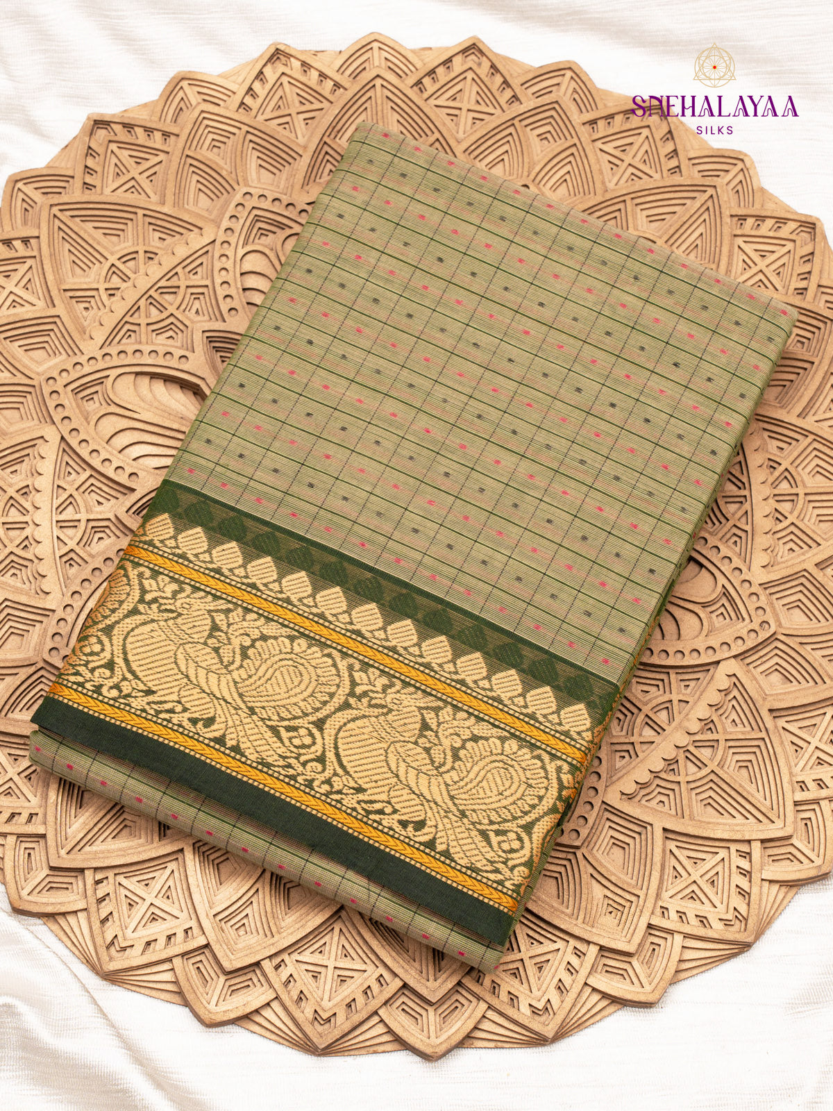 Green Chettinad Cotton Saree