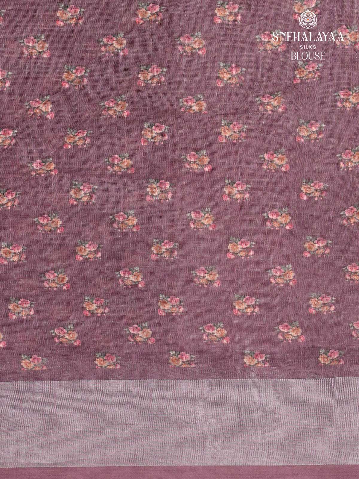 Dusty Rose Linen Saree