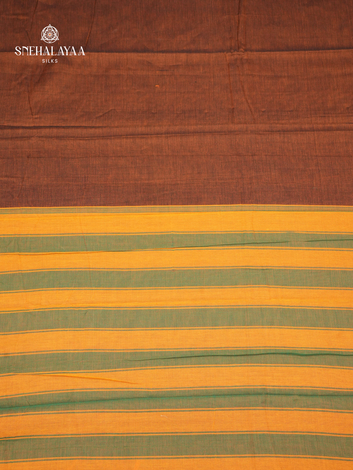 Brown Narayanpet Cotton Saree