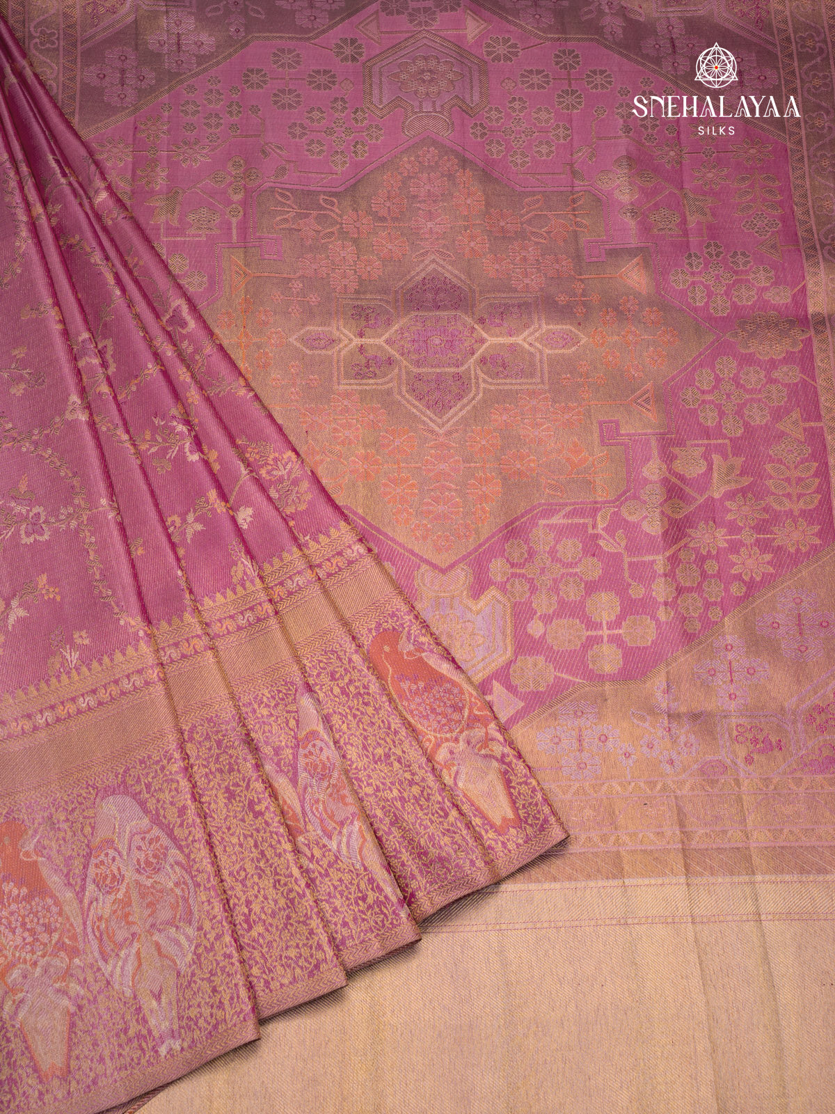Pink Kanjivaram Silk Saree