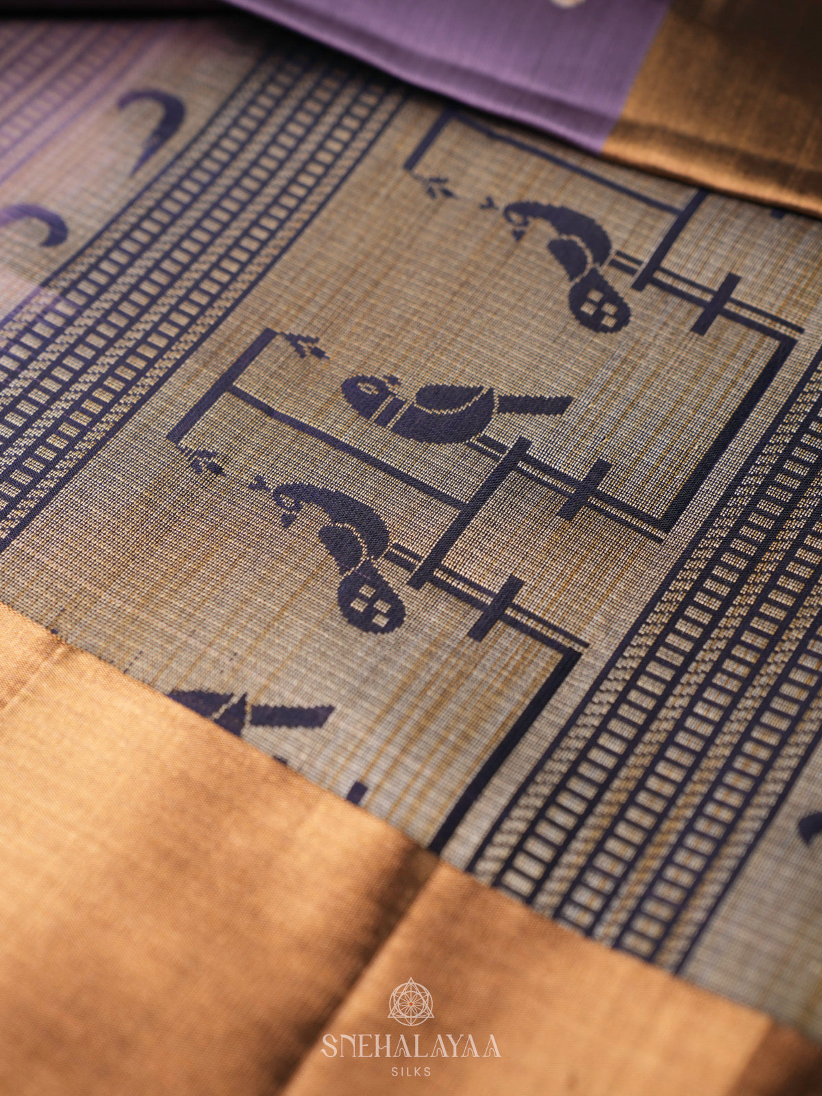 Purple Soft Silk Saree