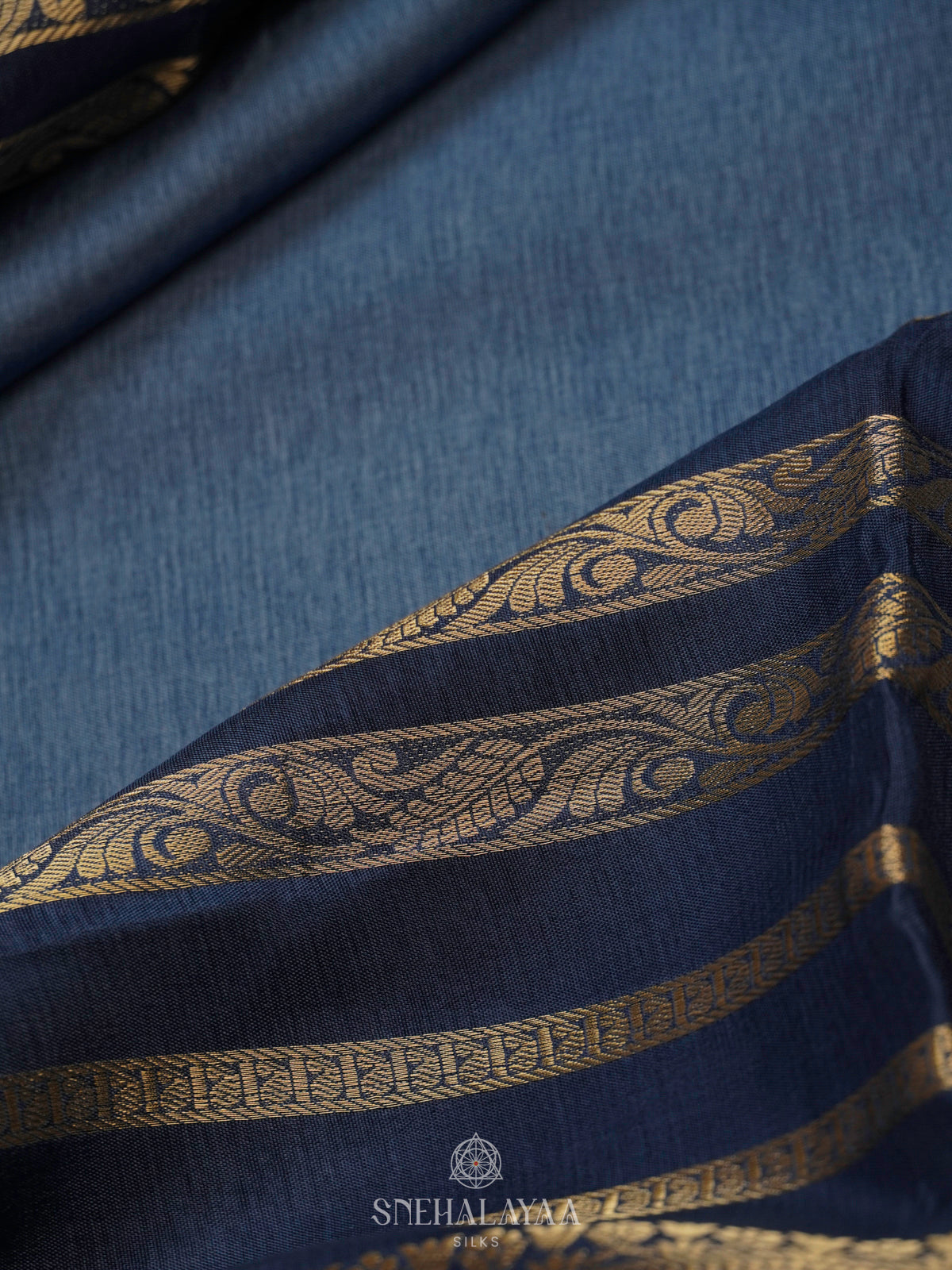 Blue Banaras Silk Saree
