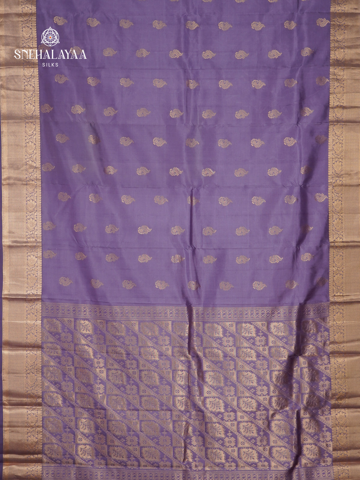 Lilac Kanjivaram Silk Saree