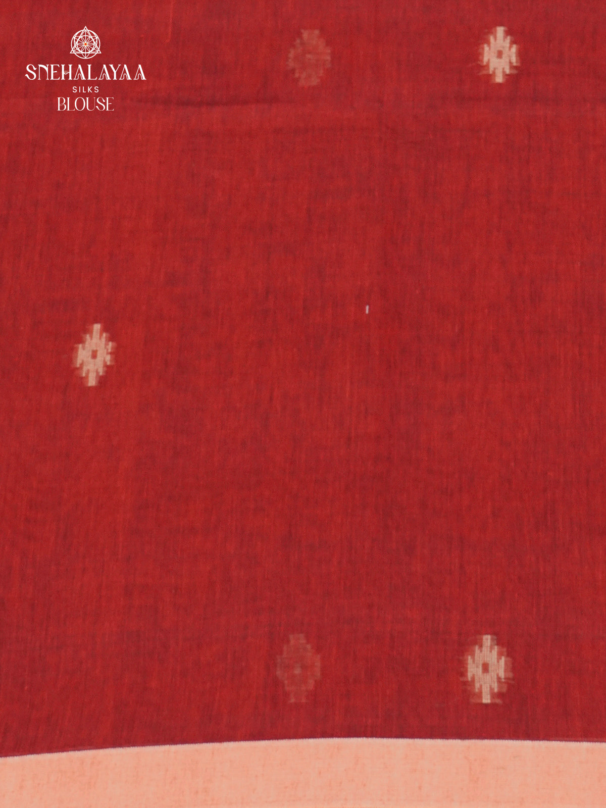 Red Sambalpuri Cotton Saree