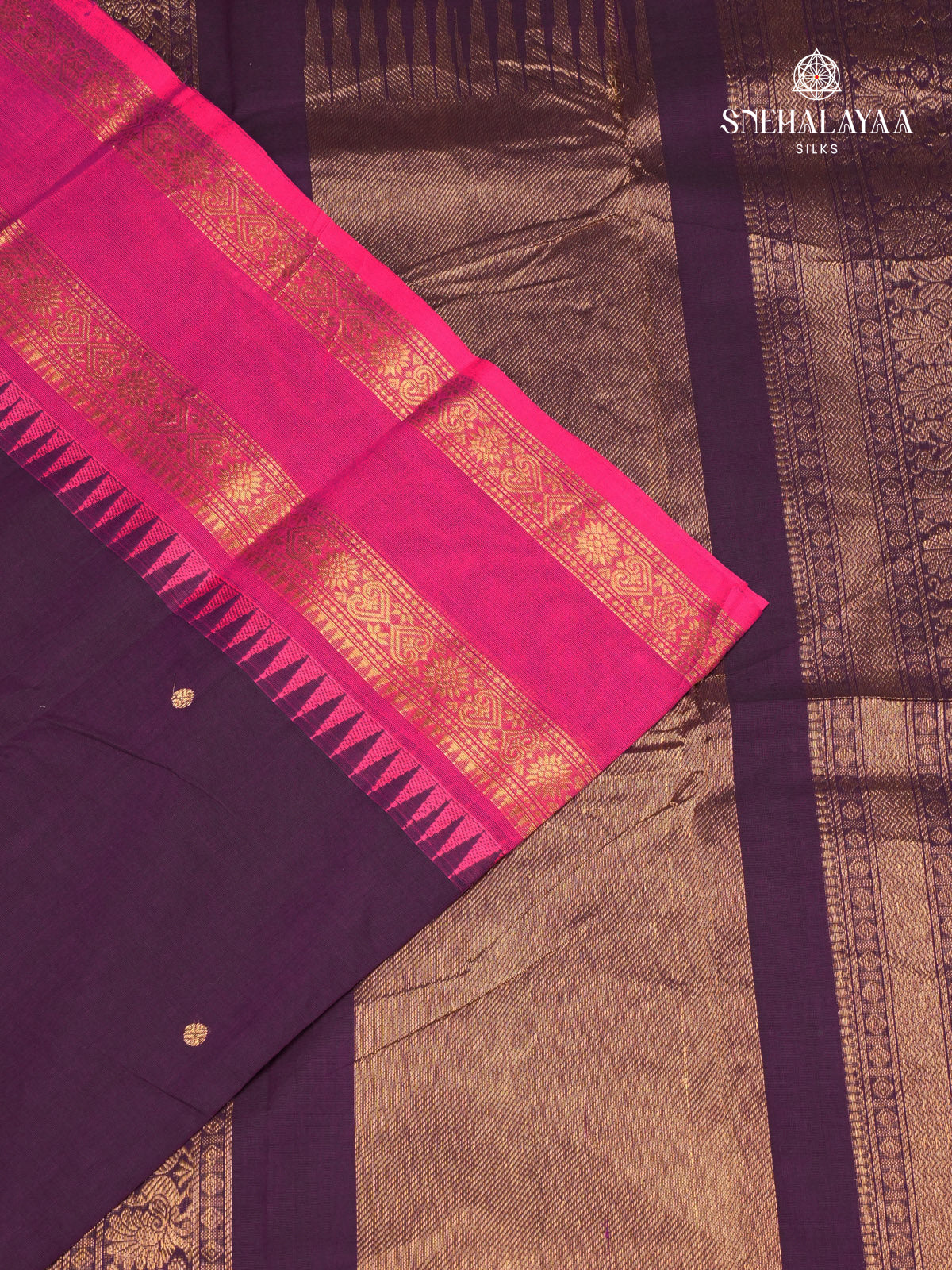 Purple Kanchi Cotton Saree