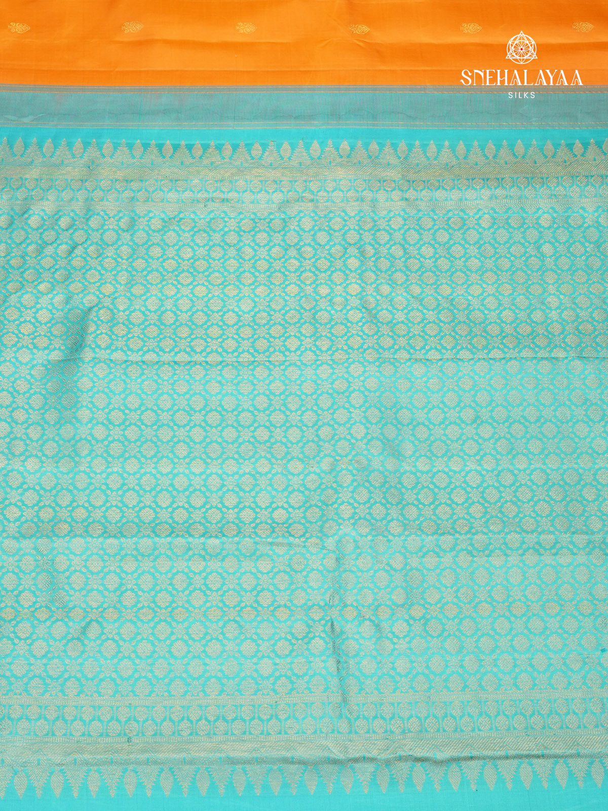 Orange Kanjivaram Silk Saree