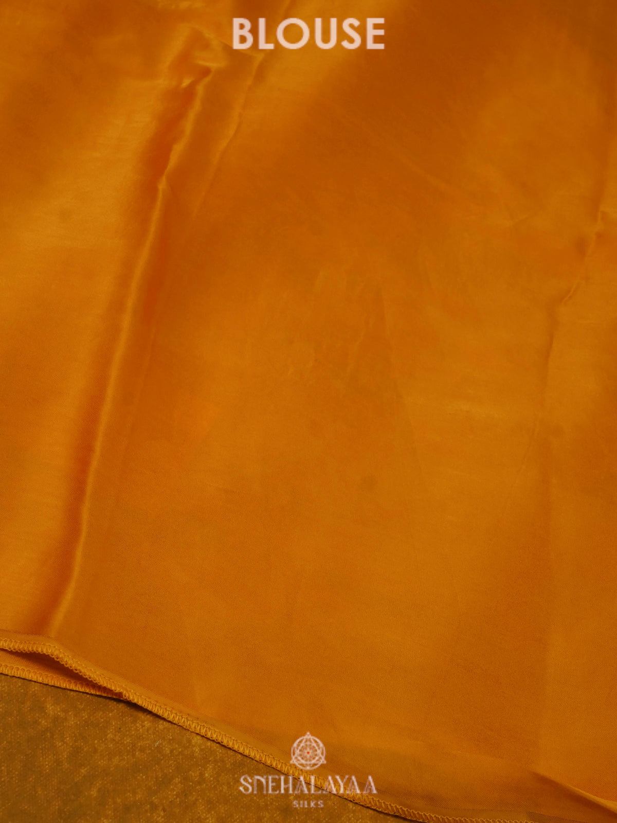 Mustard Banaras Silk Saree