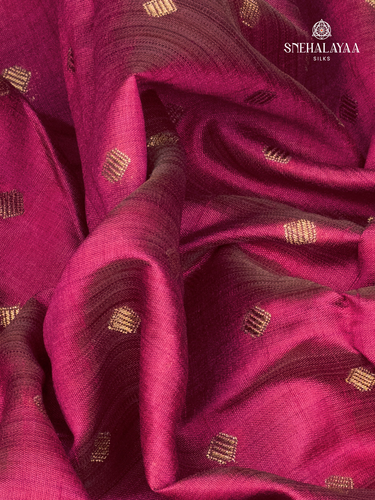Magenta Raw Silk Saree