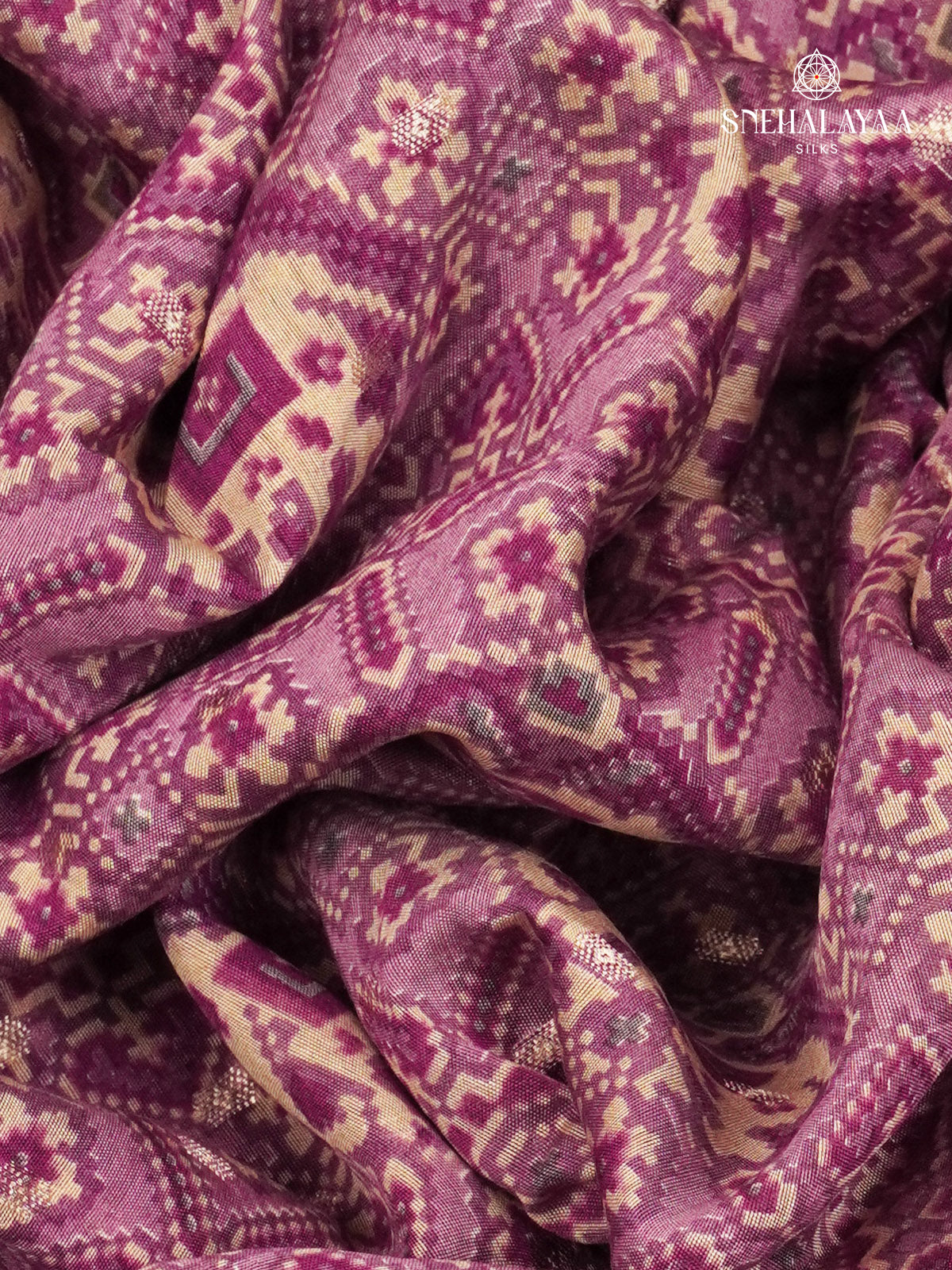 Purple Chanderi Saree