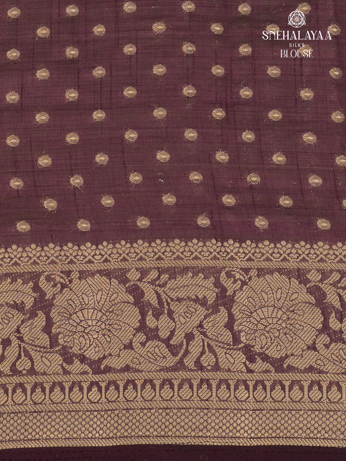 Burgundy Raw Silk Saree
