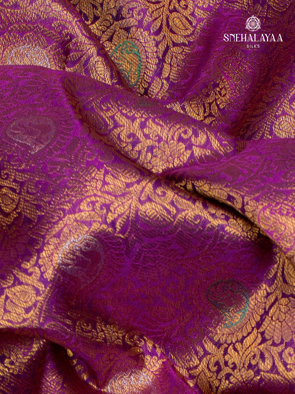 Purple Kanjivaram Silk Saree