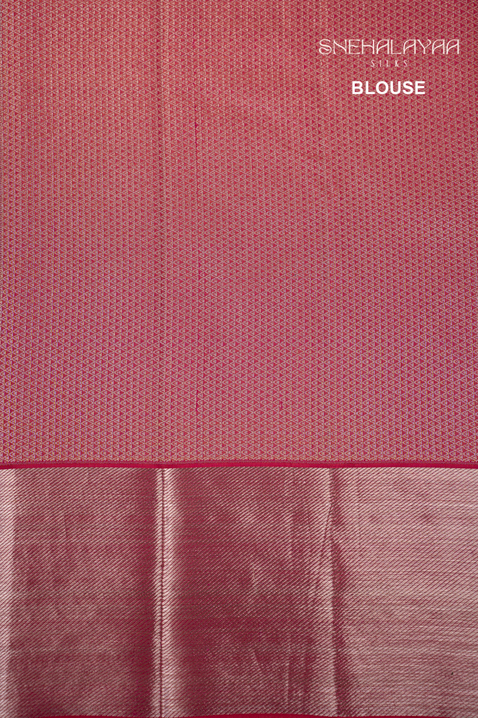 Cherry Pink Kancheevaram Silk Saree