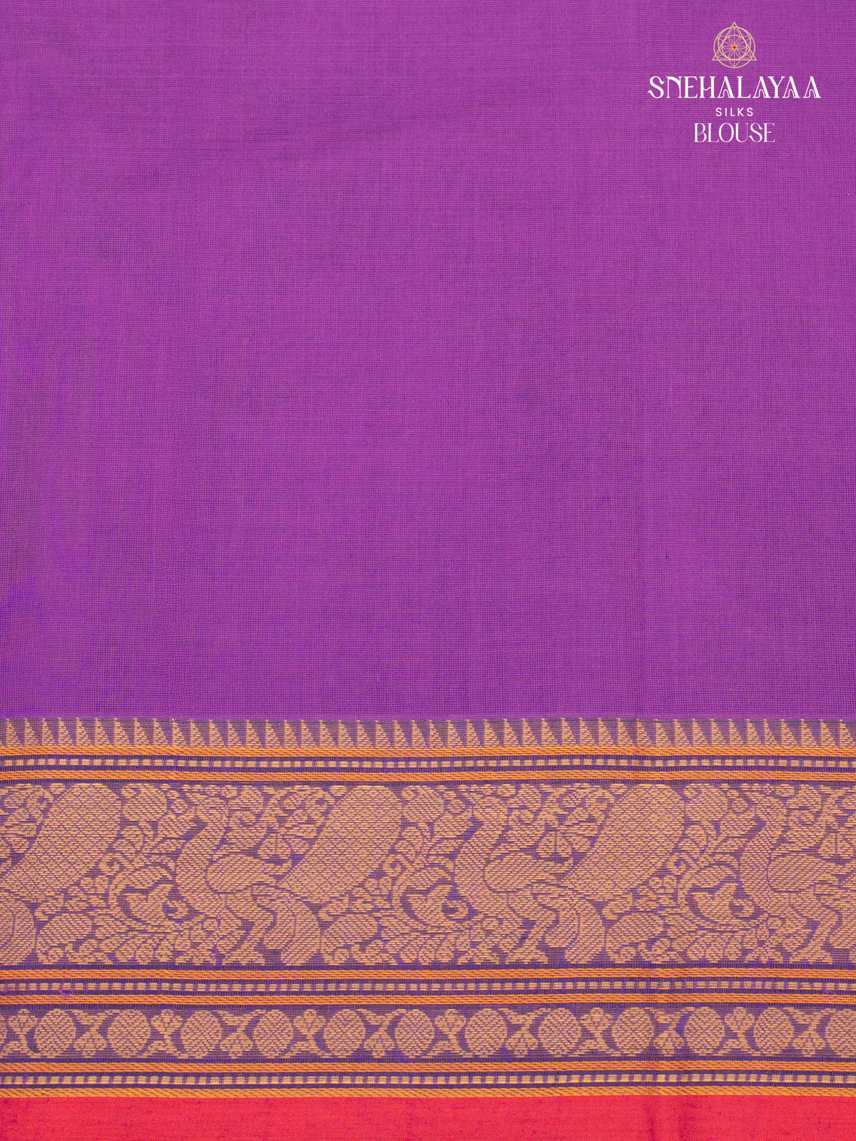Violet Kanchi Cotton Saree