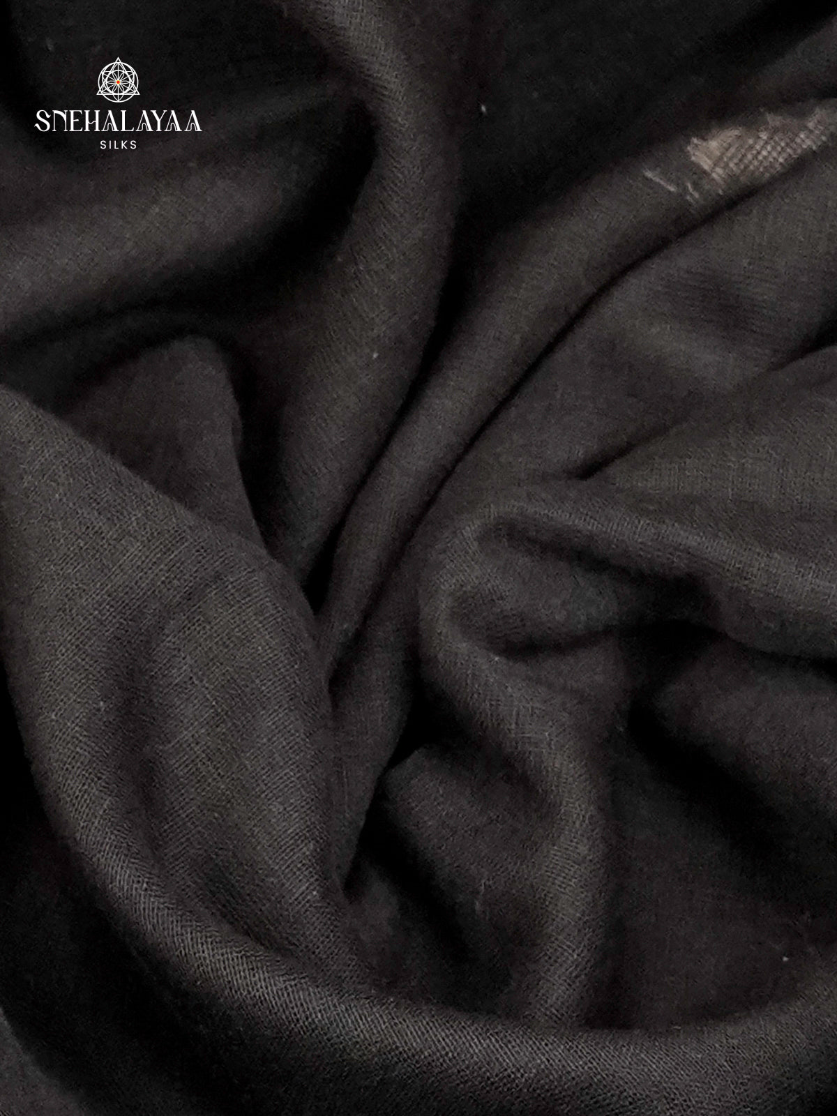 Black Sambalpuri Cotton Saree