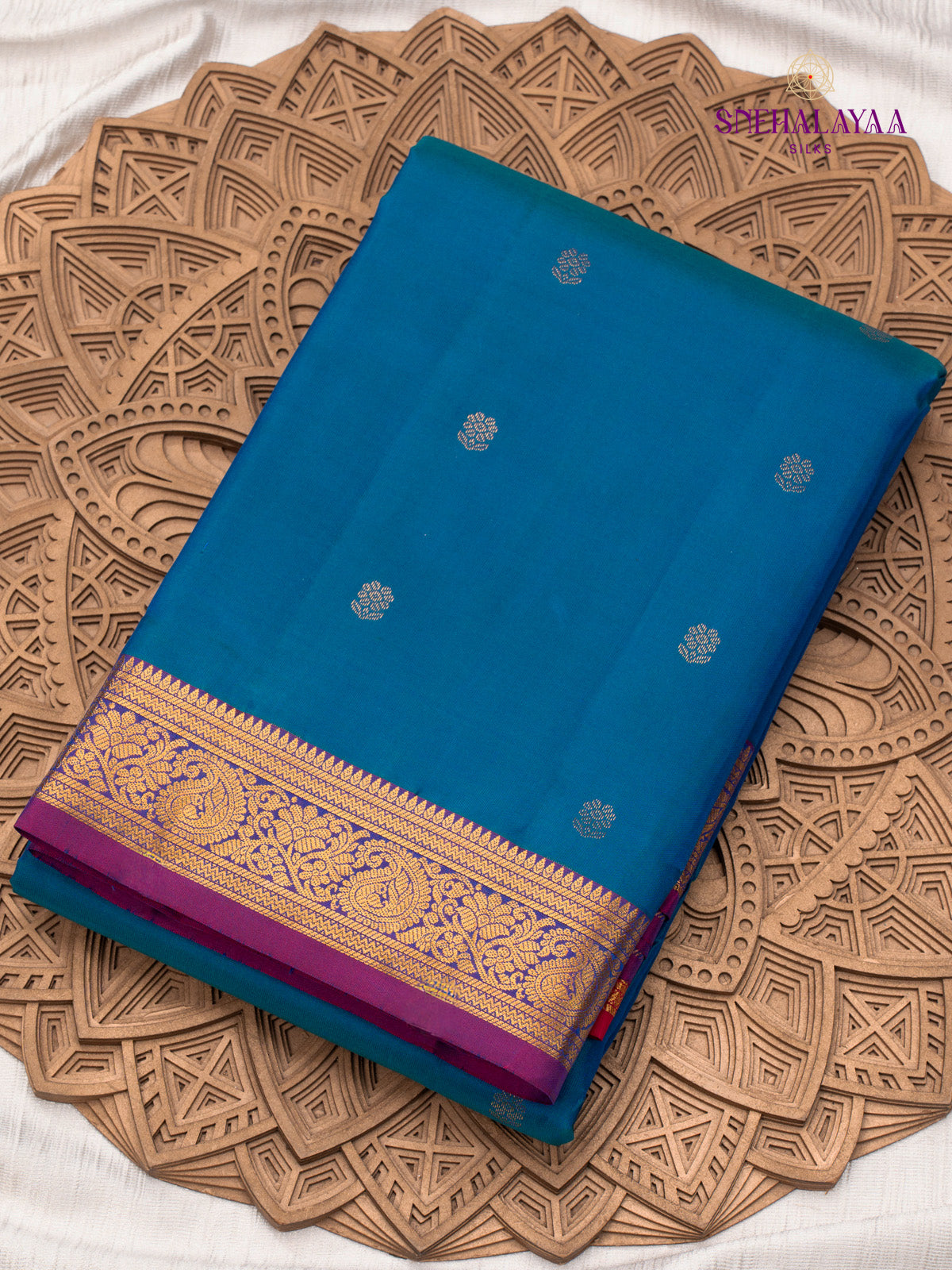 Blue Kanjivaram Silk Saree