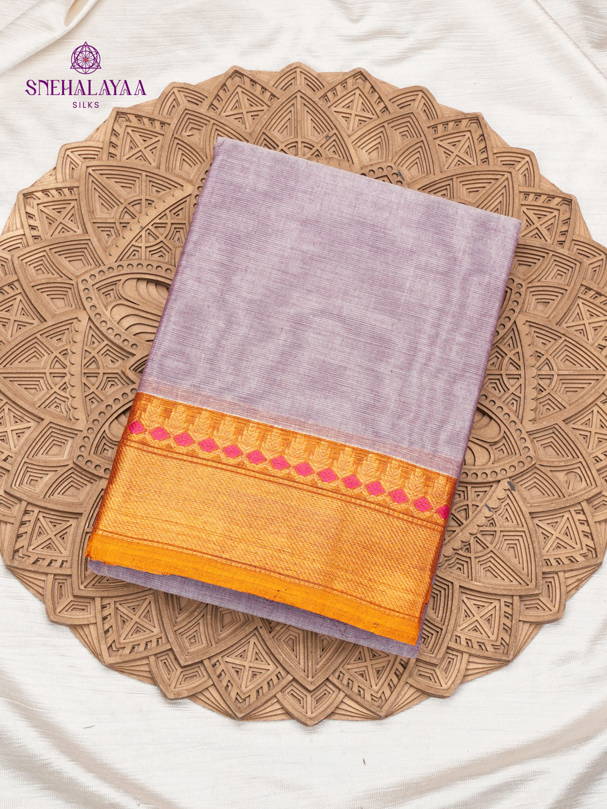 Grey Chettinad Cotton Saree