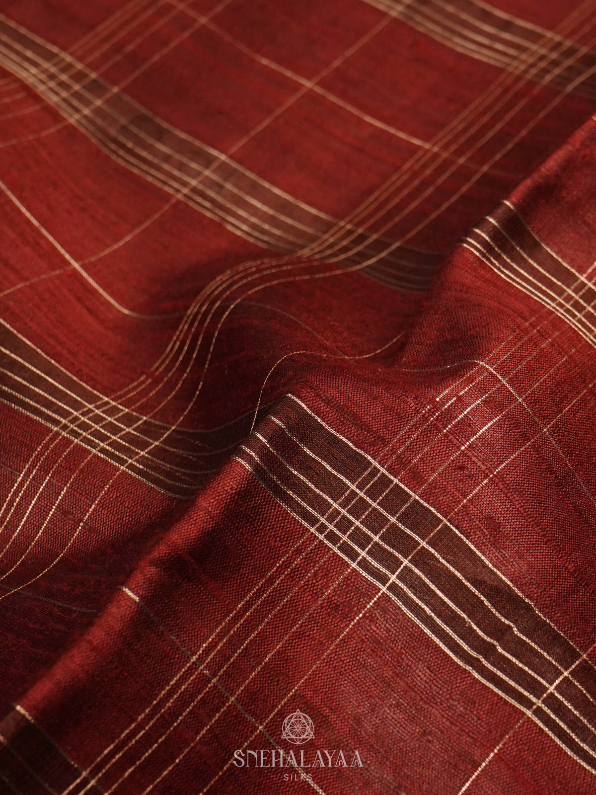 Brown Tussar Saree