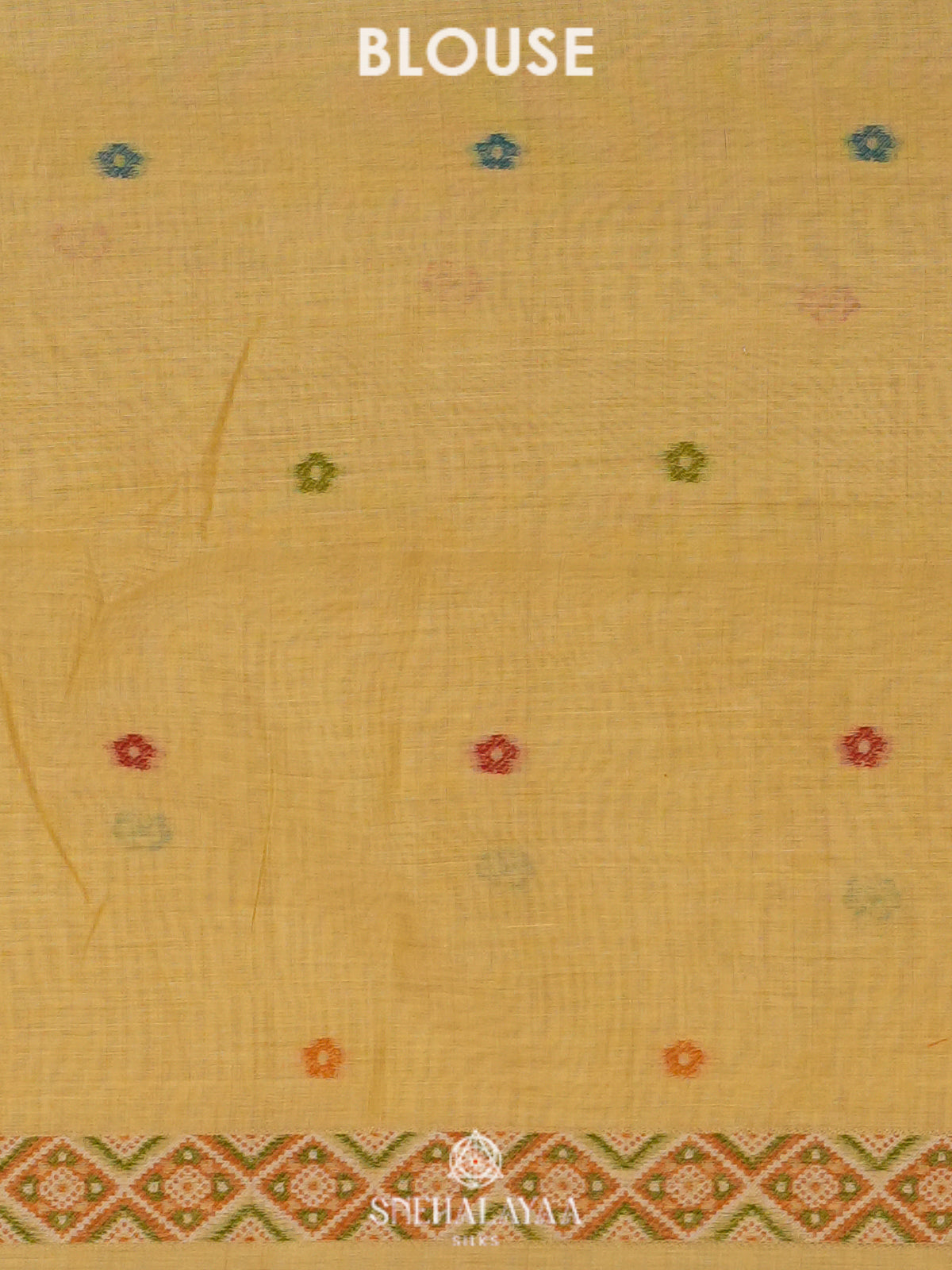 Yellow Munga Cotton Saree