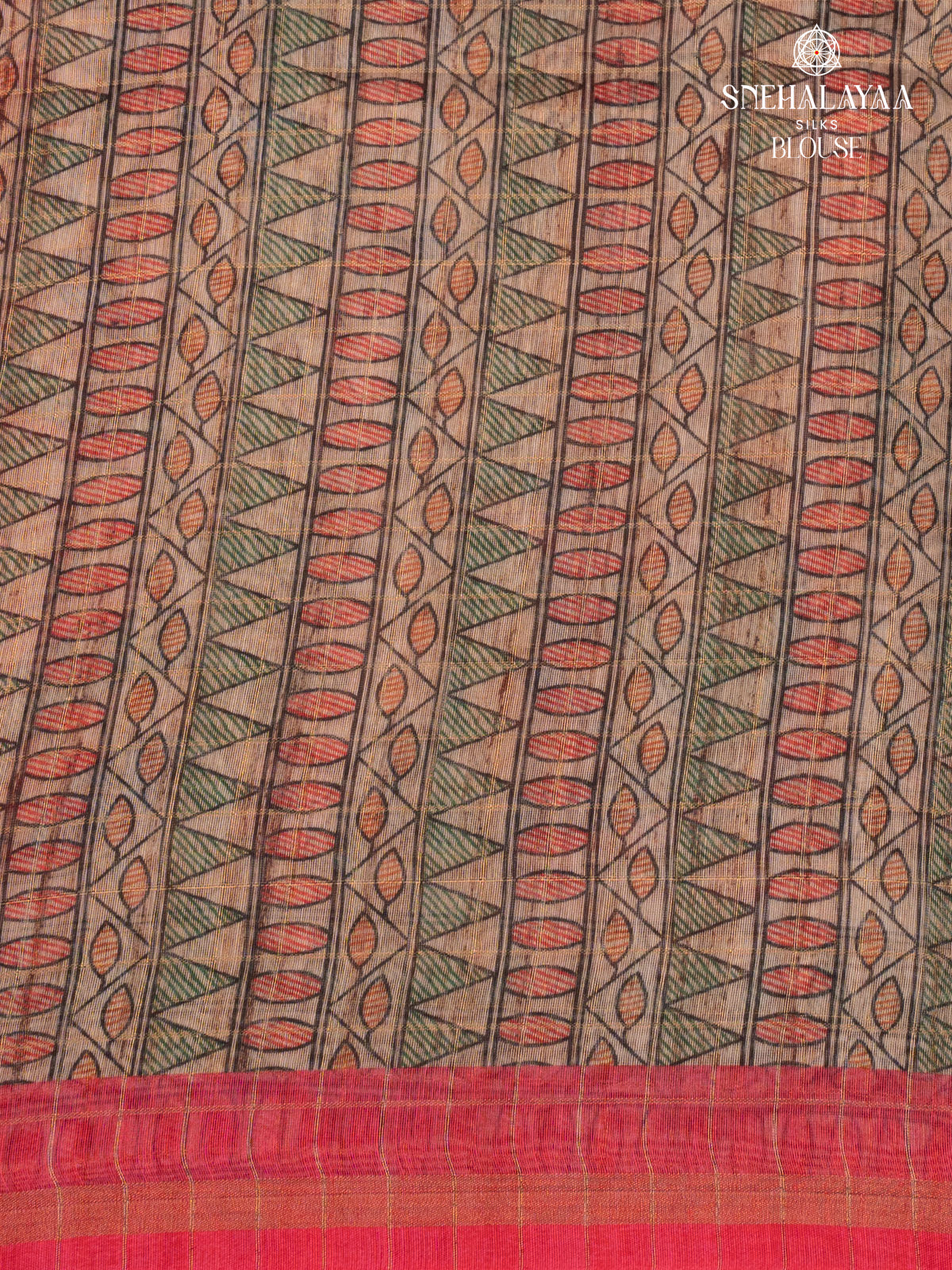 Multi Colour Madhubani Saree