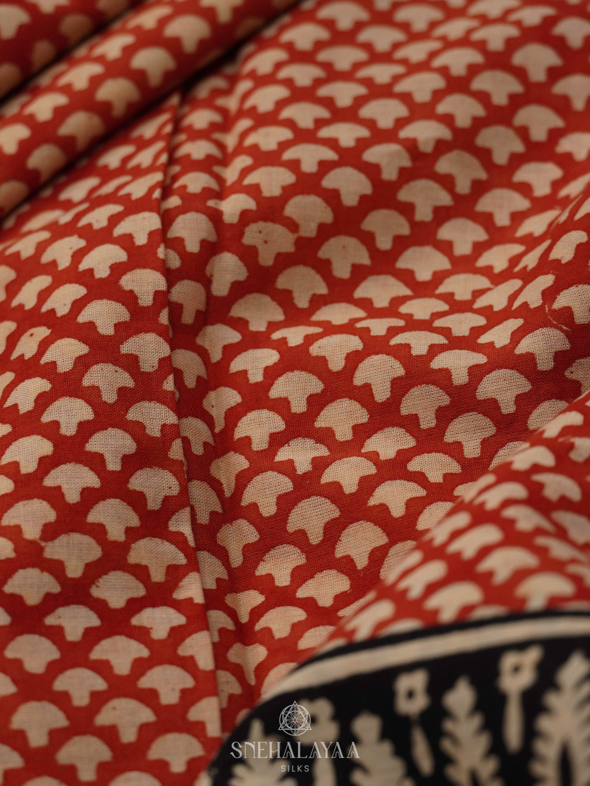 Maroon Jaipur Cotton Saree