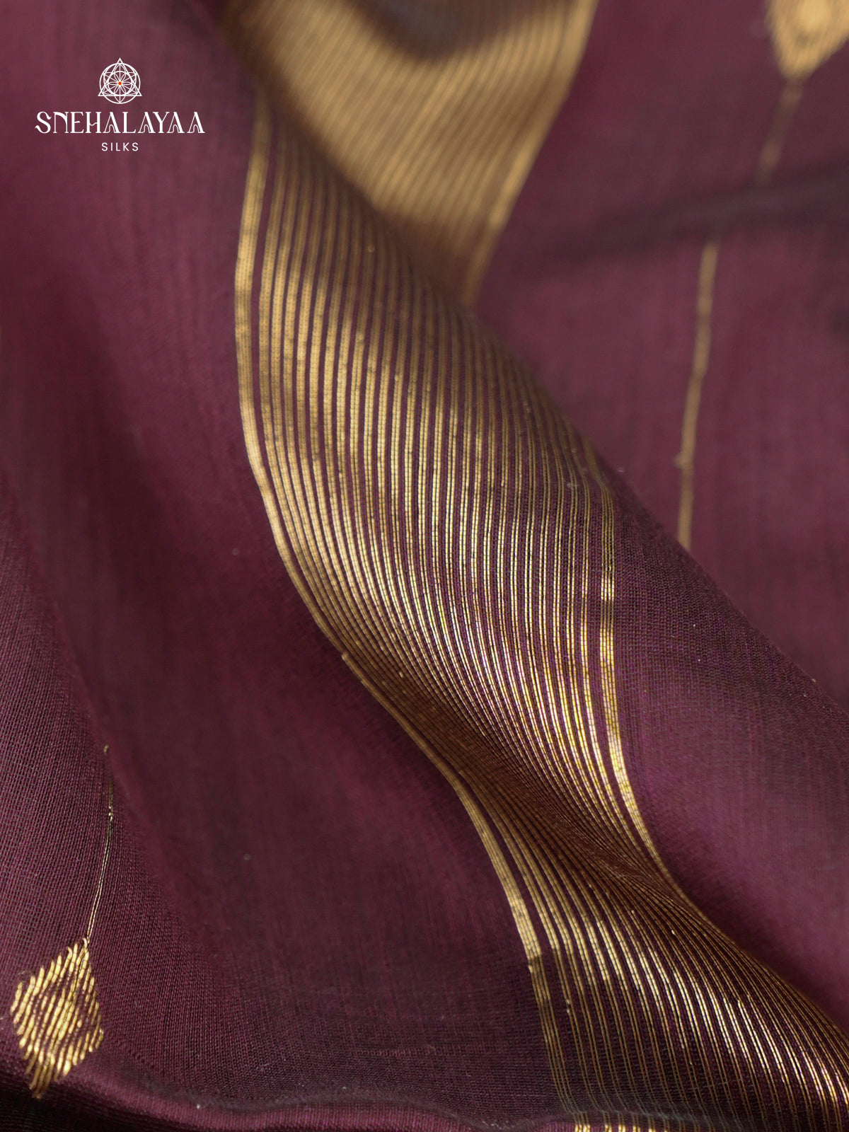 Brown Maheshwari Silk Cotton Saree