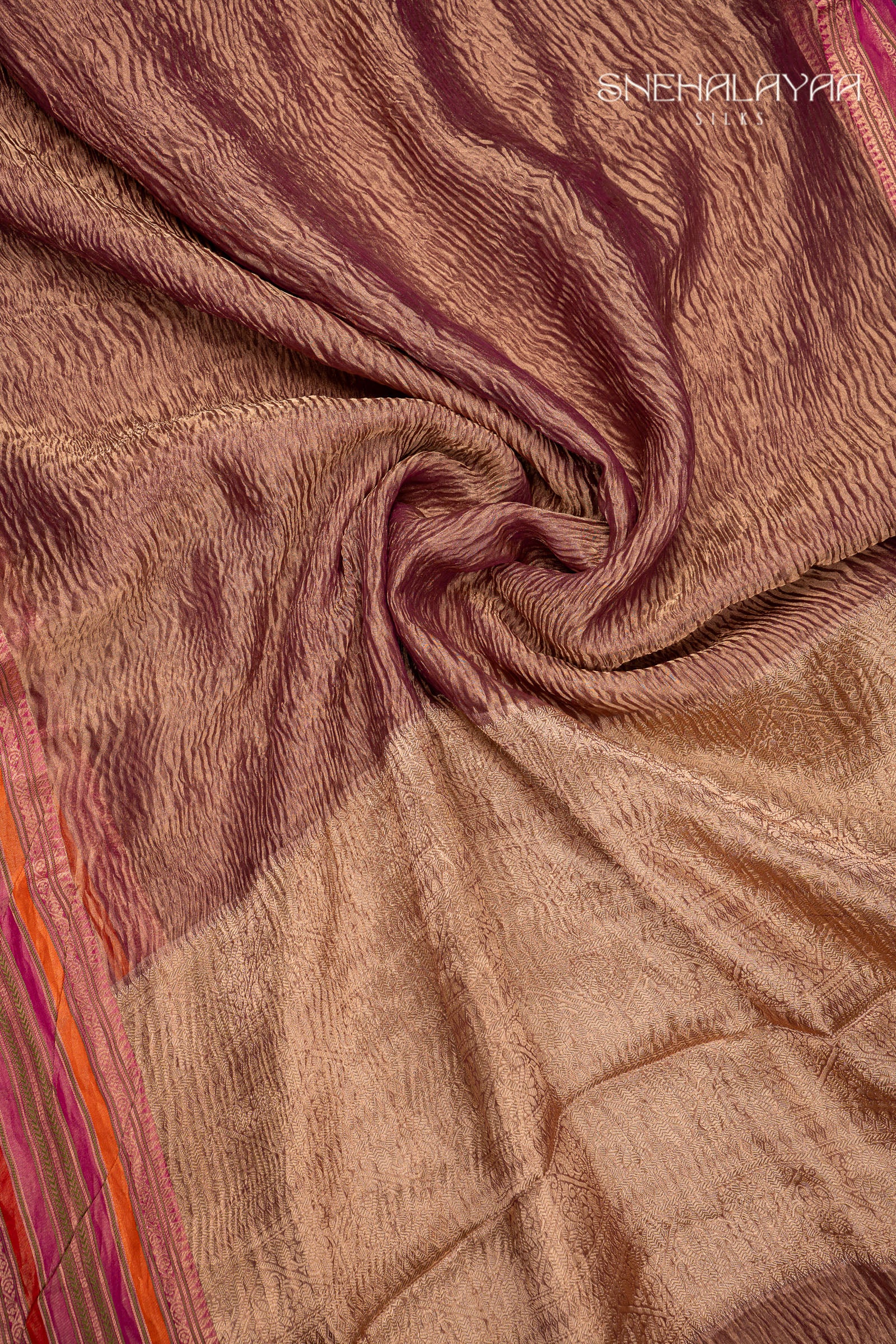 Plum Crush Tissue Saree