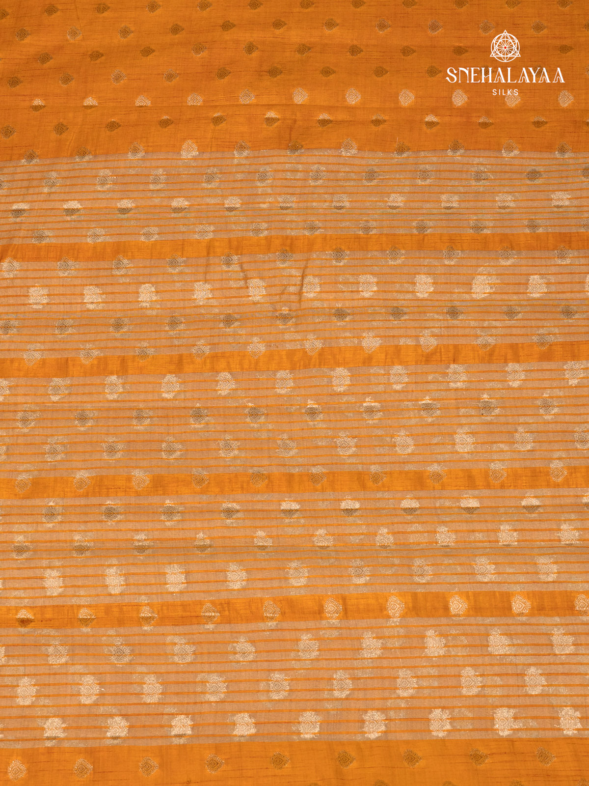 Mustard Yellow Raw Silk Saree