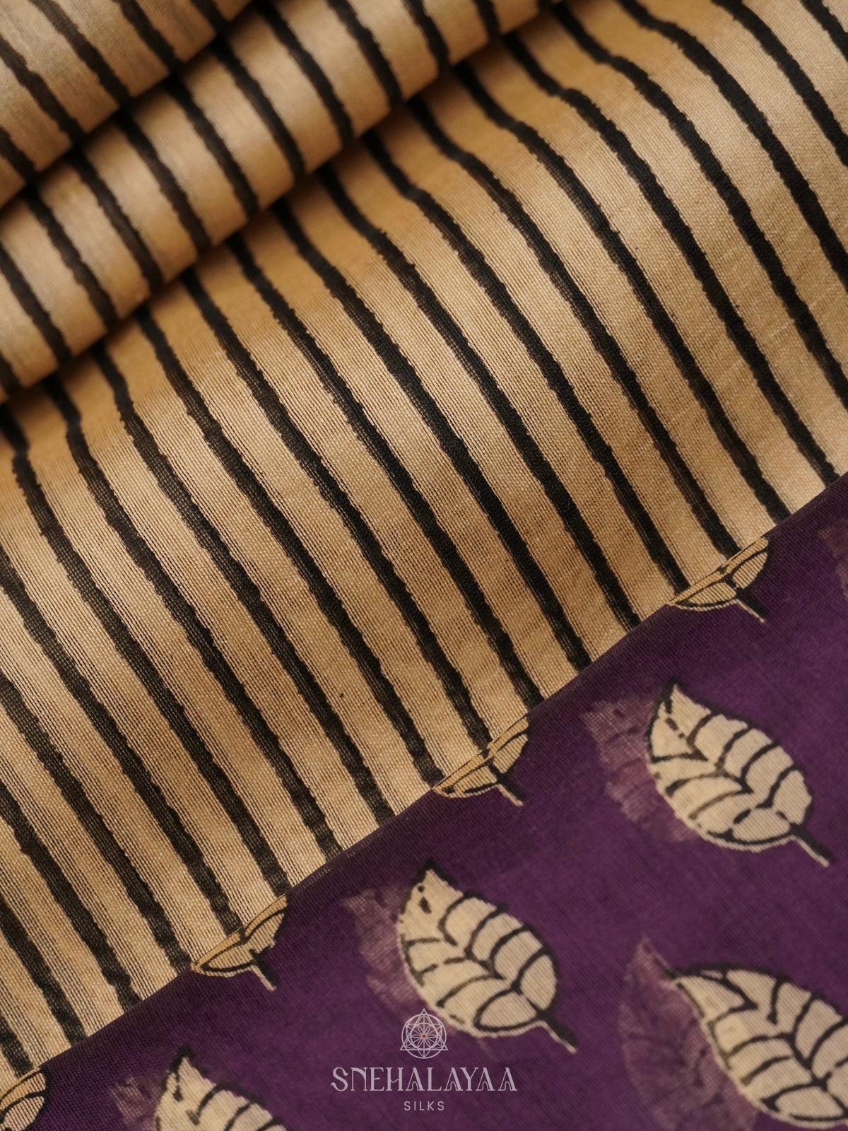 Beige Chanderi Saree