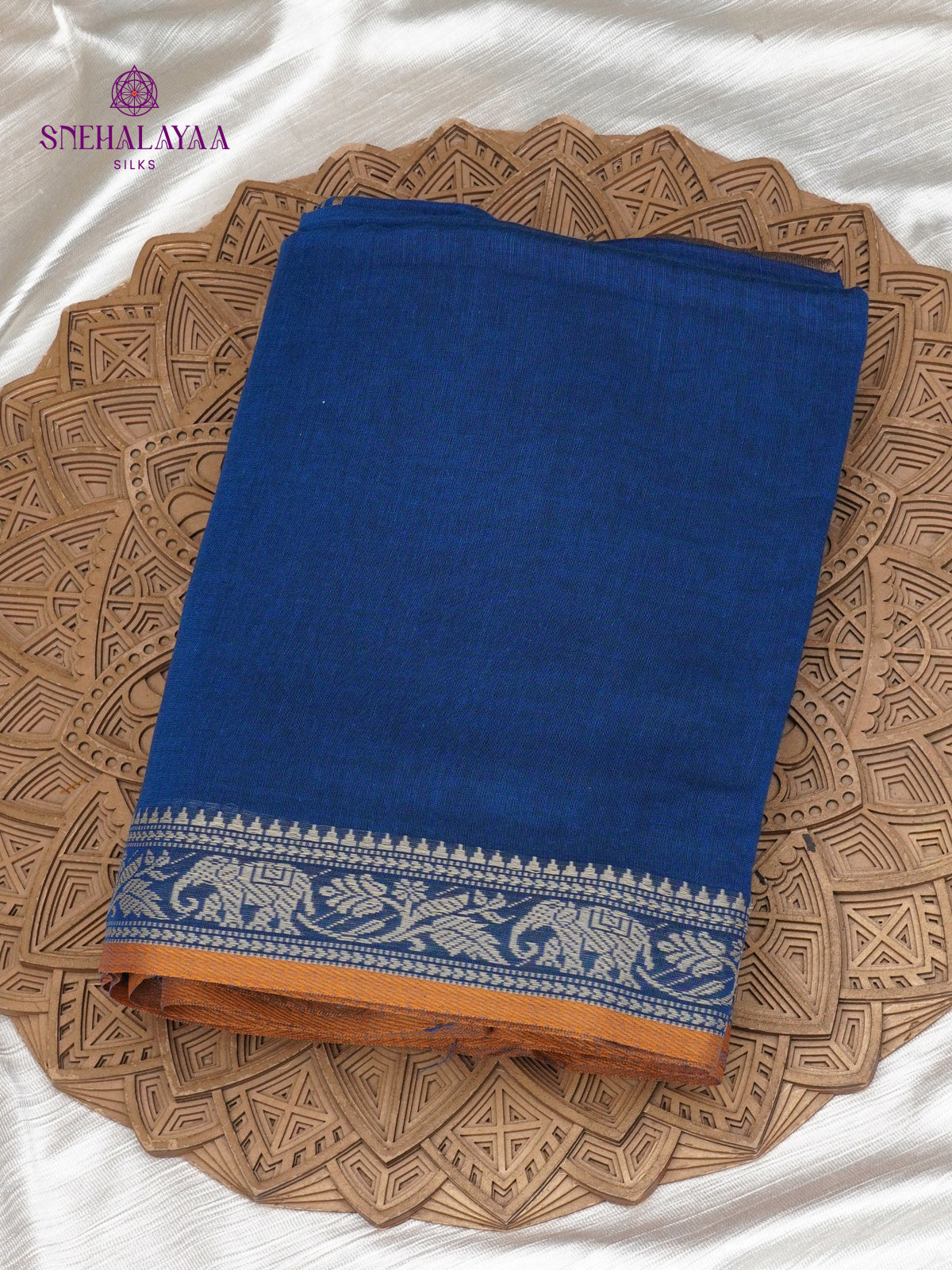 Blue Sambalpuri Cotton Saree