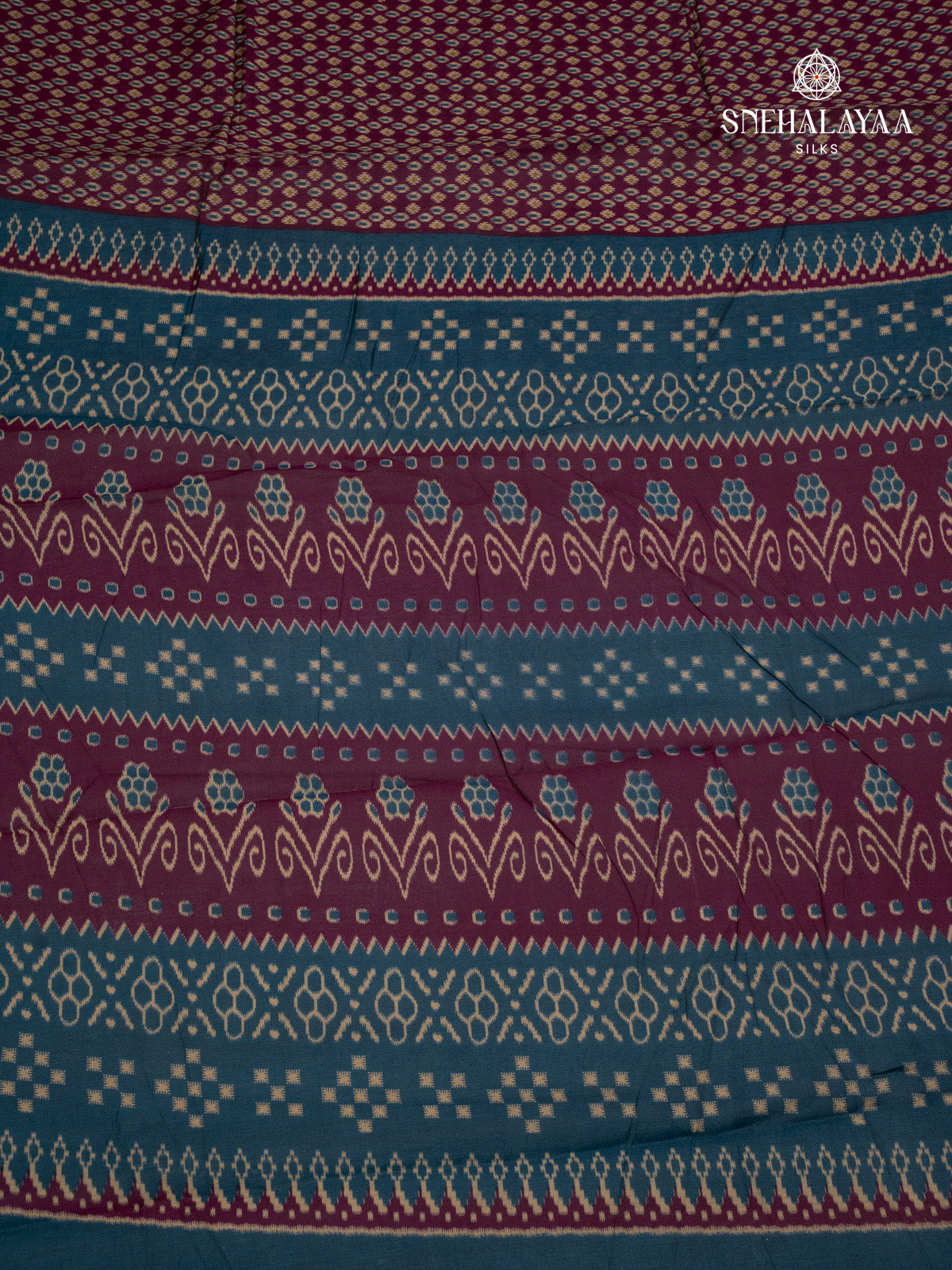 Burgundy Dola Silk Saree