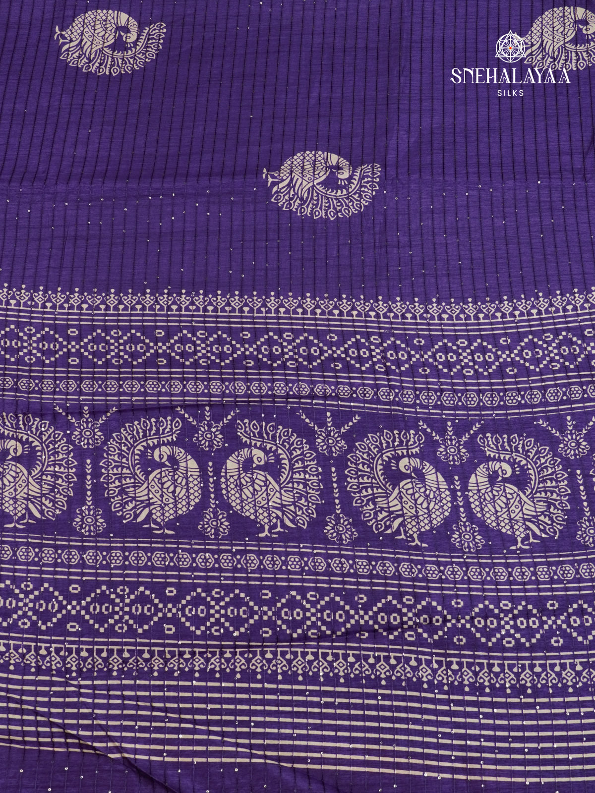 Purple Dola Silk Saree