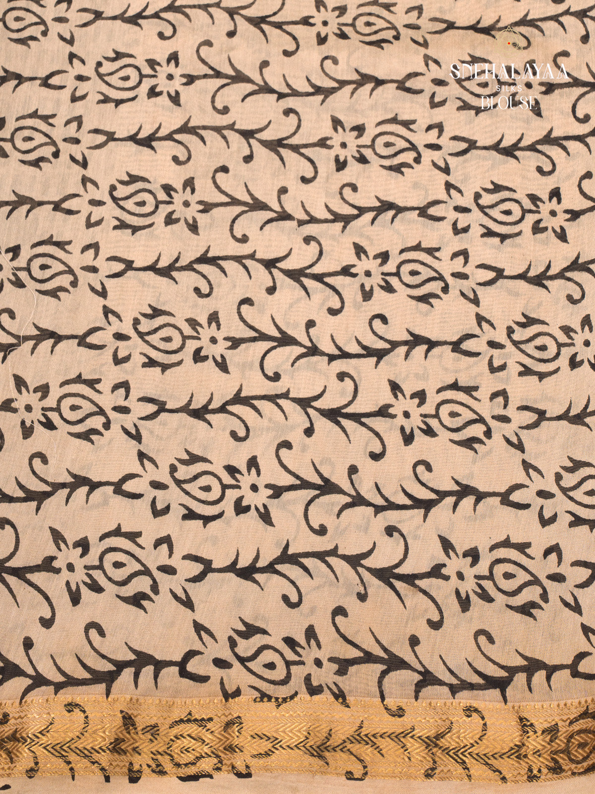 Peach Chanderi Saree