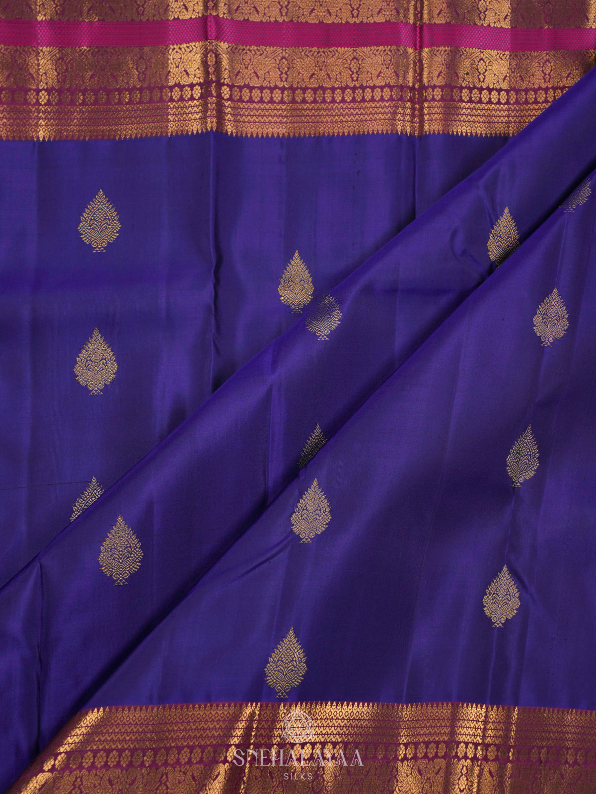 Royal Blue Kanjivaram Silk Saree