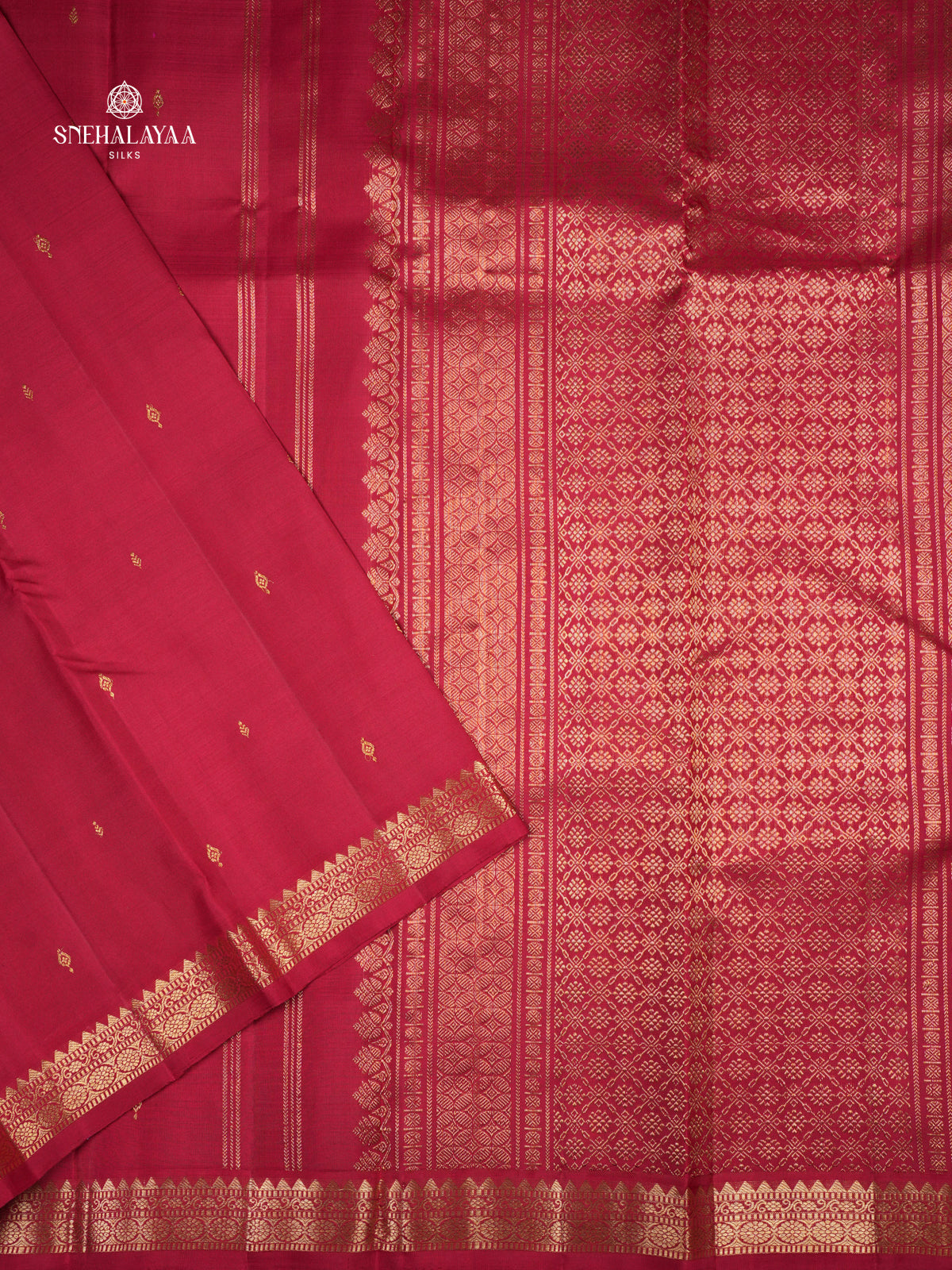 Maroon Kanjivaram Silk Saree