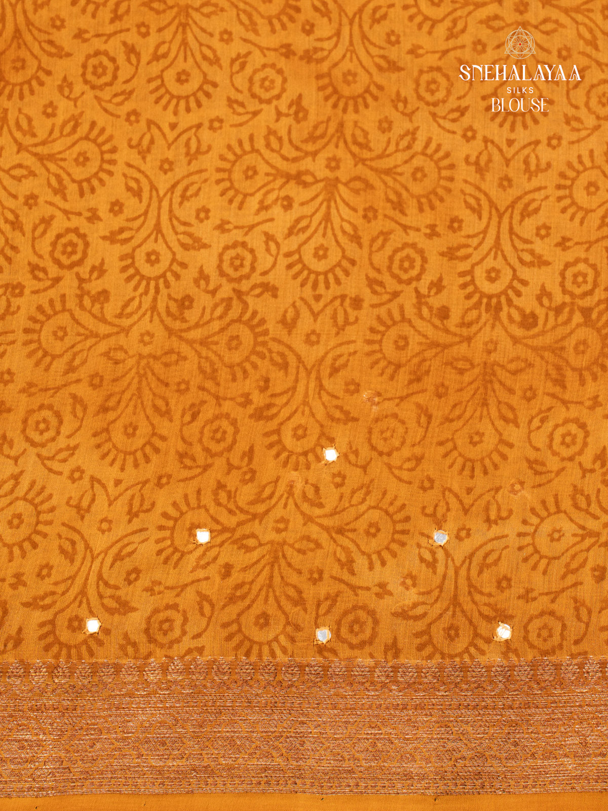 Brown Chanderi Saree