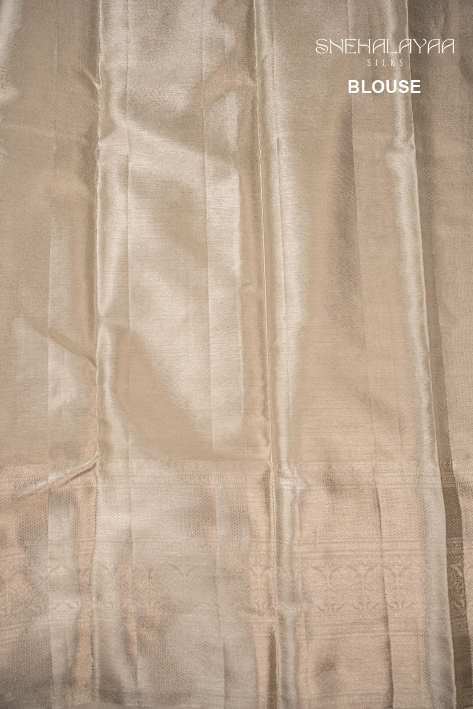 Silver Kancheevaram Tissue Silk Saree