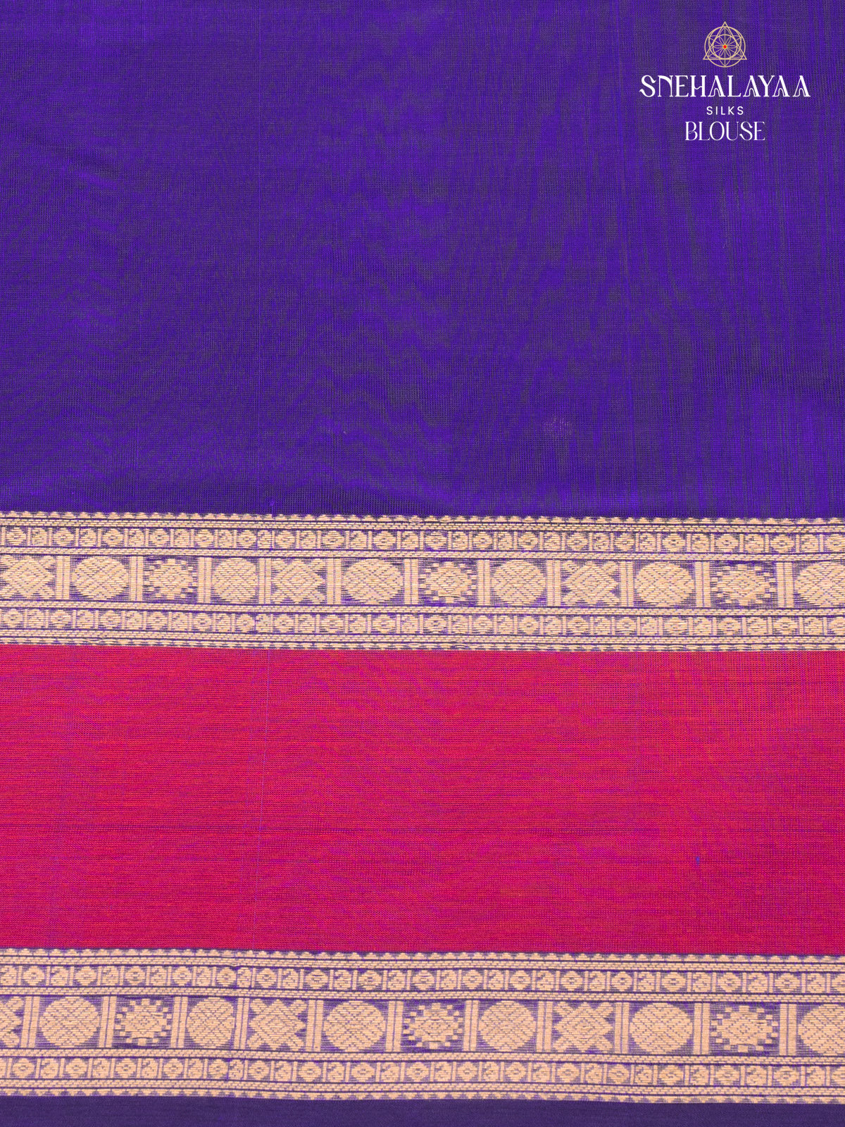 Dark Blue Kanchi Silk Cotton Saree