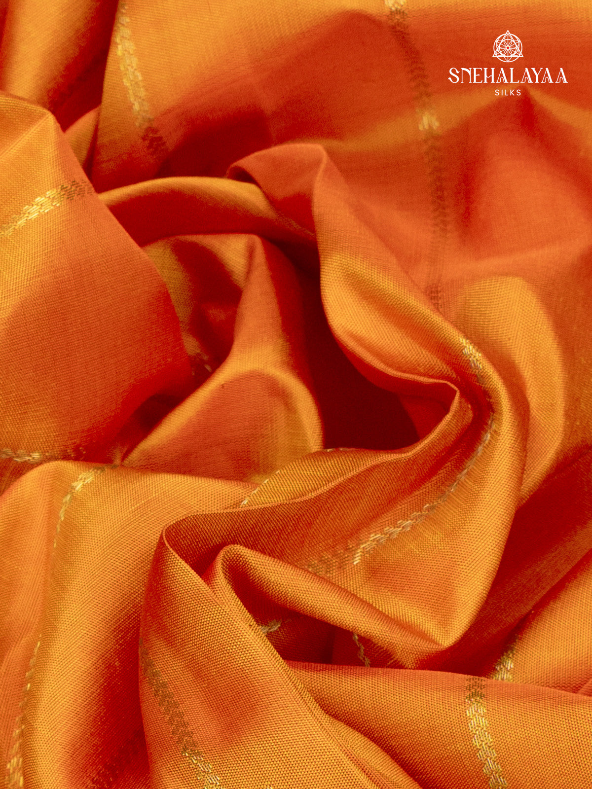 Orange Kanjivaram Silk Saree