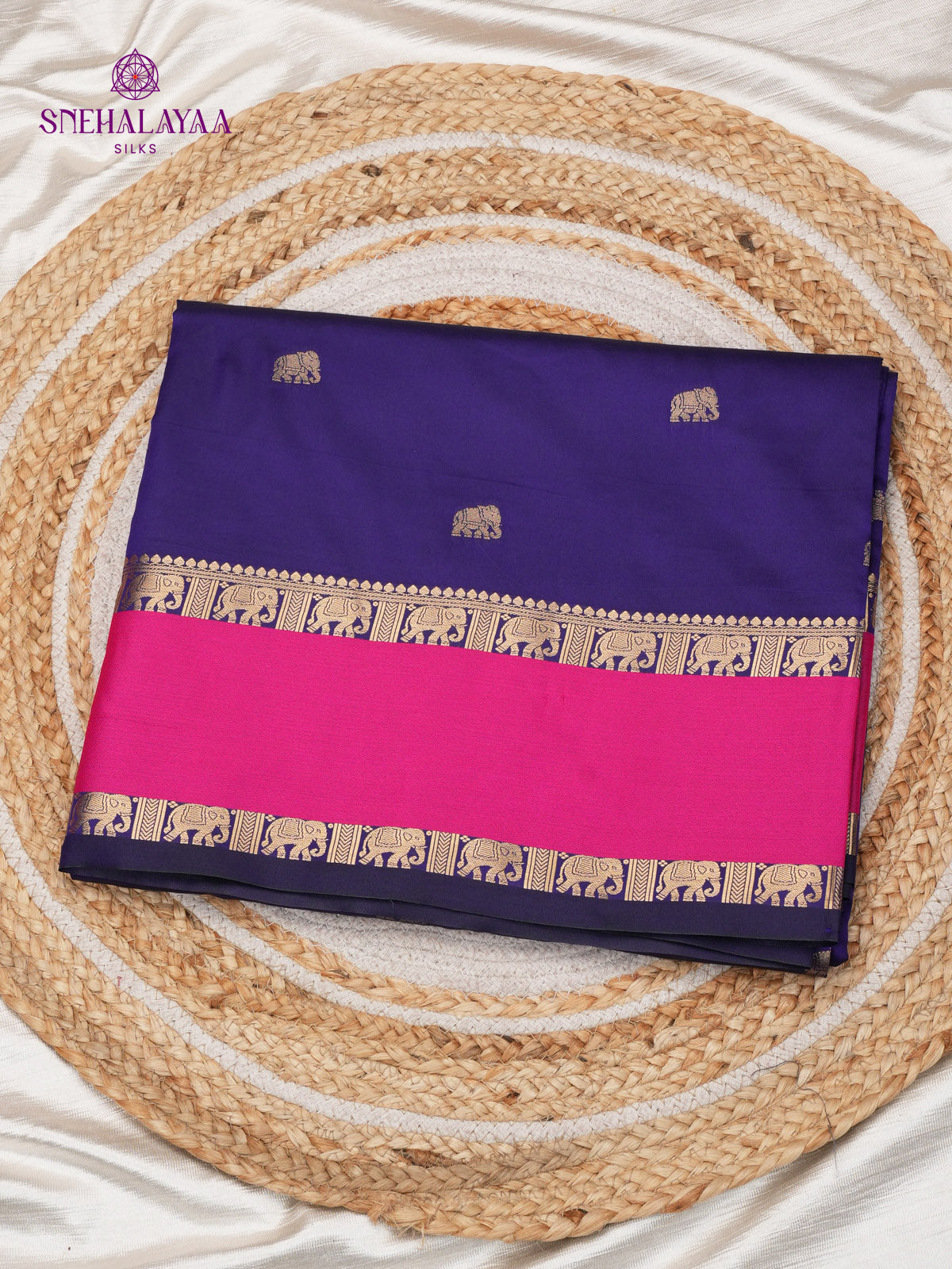 Blue Banaras Paithani Saree