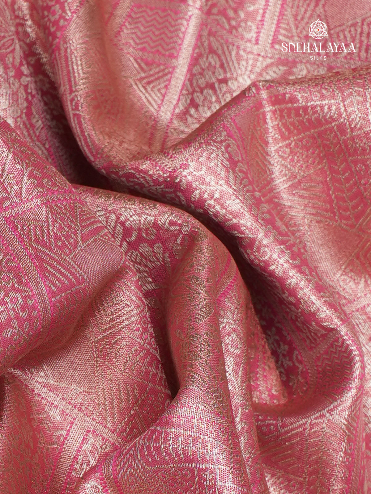 Pink Art Silk Saree