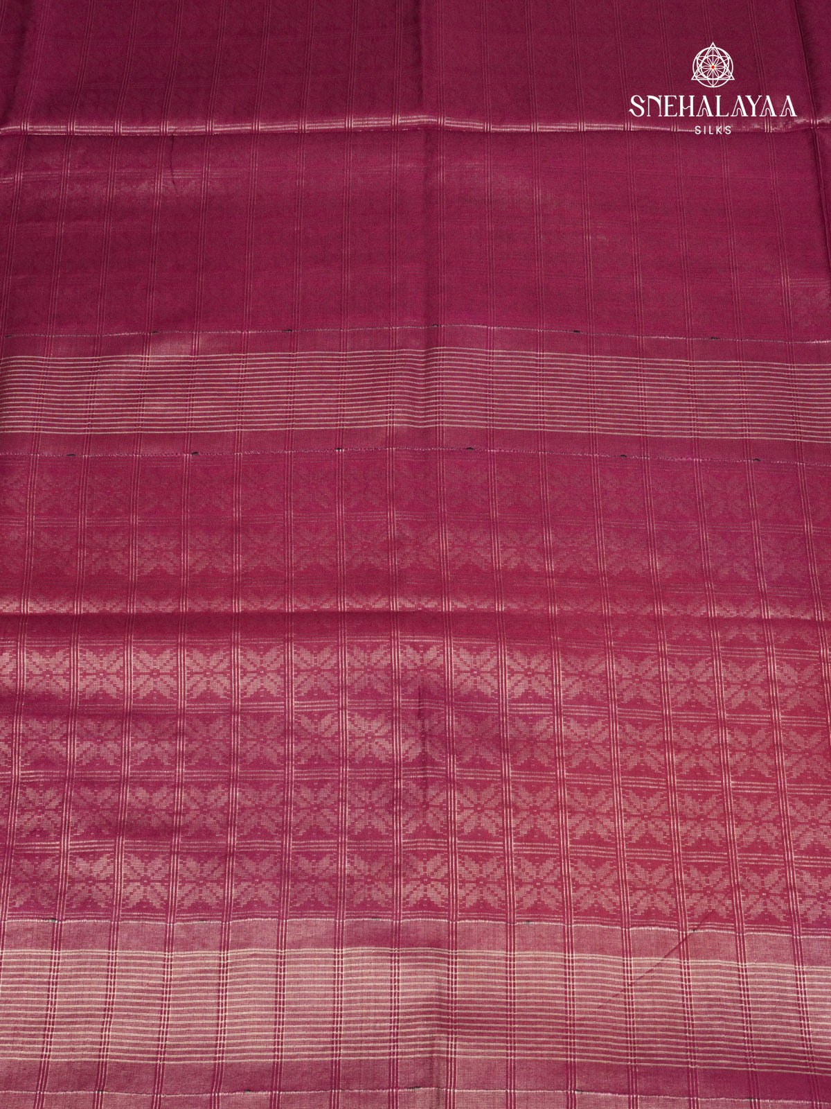 Magenta Bamboo Silk Saree