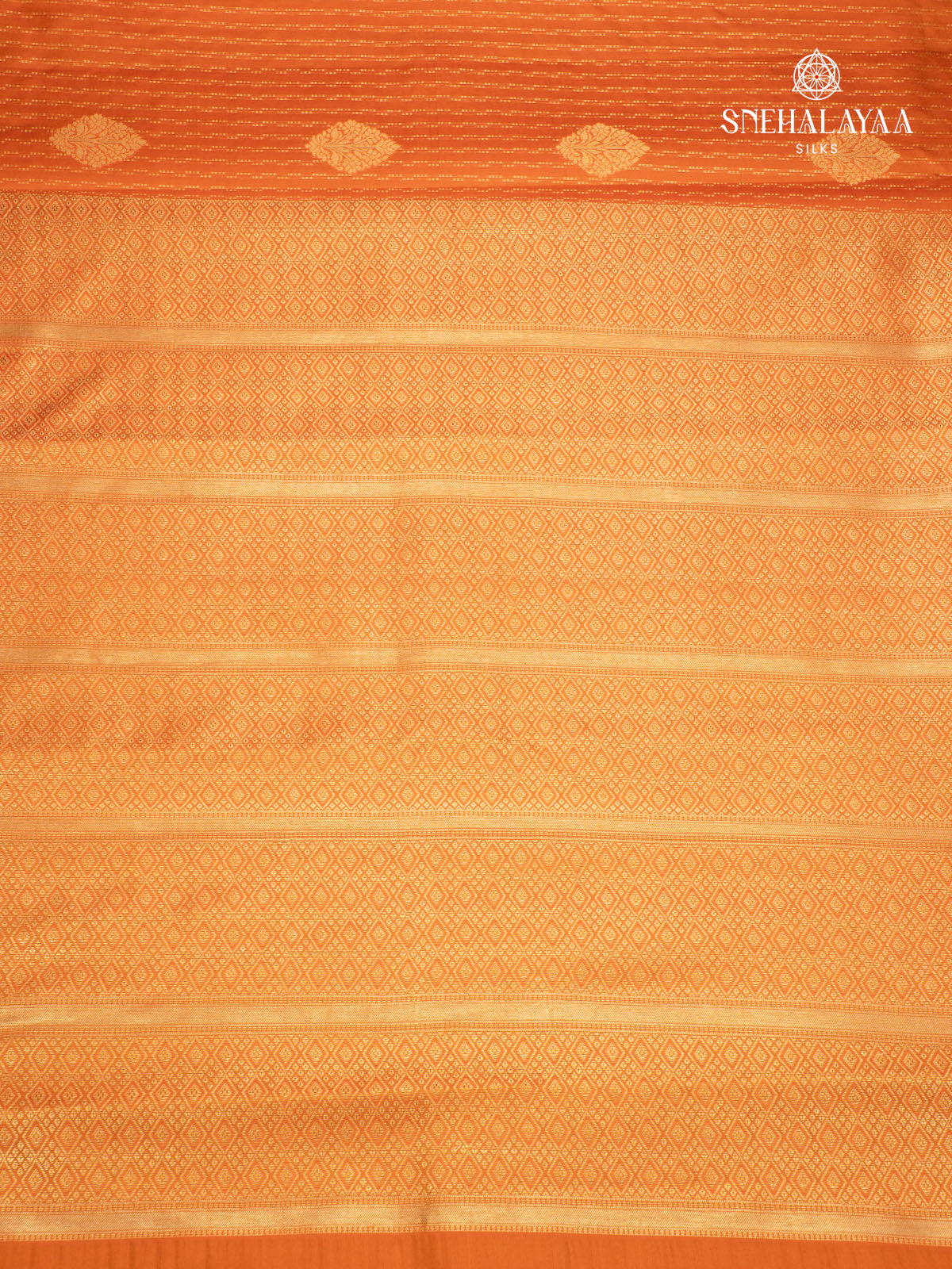Orange Kanjivaram Silk Saree