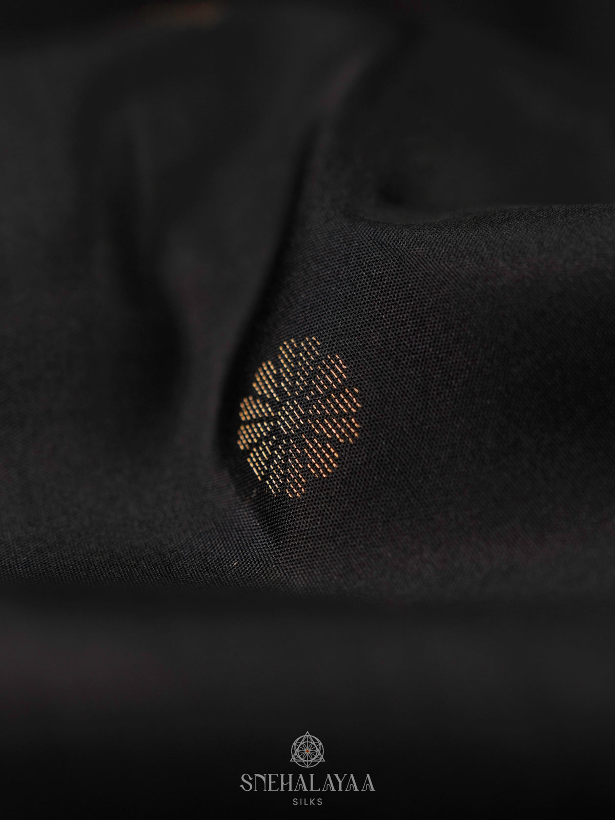 Black Kanjivaram Silk Saree