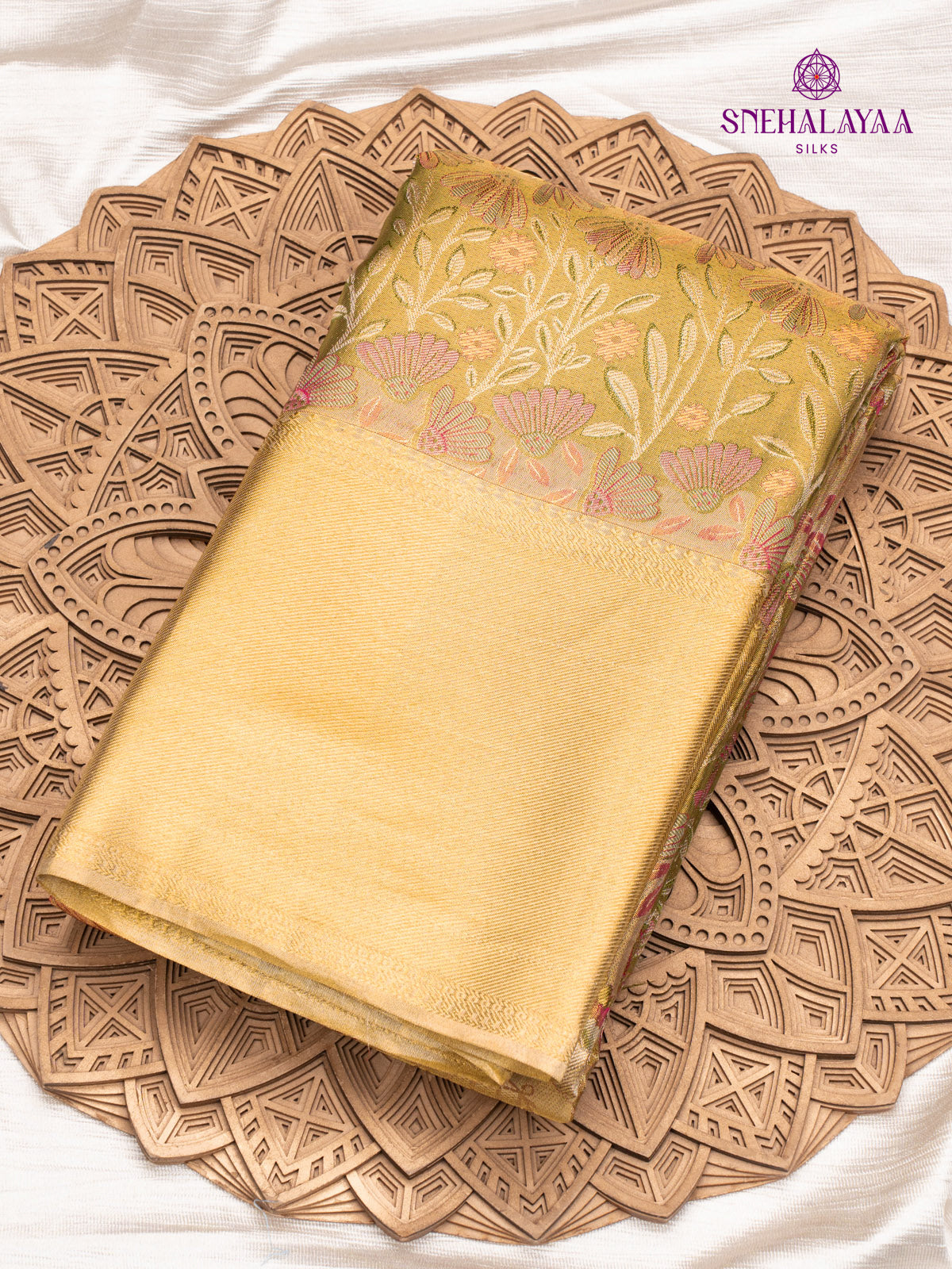 Peach Kanjivaram Silk Saree