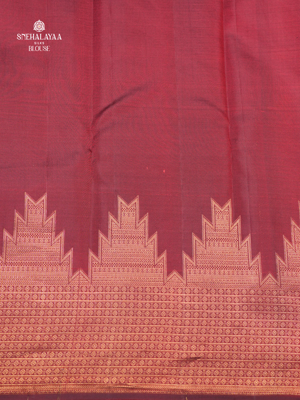 Maroon Kanjivaram Silk Saree